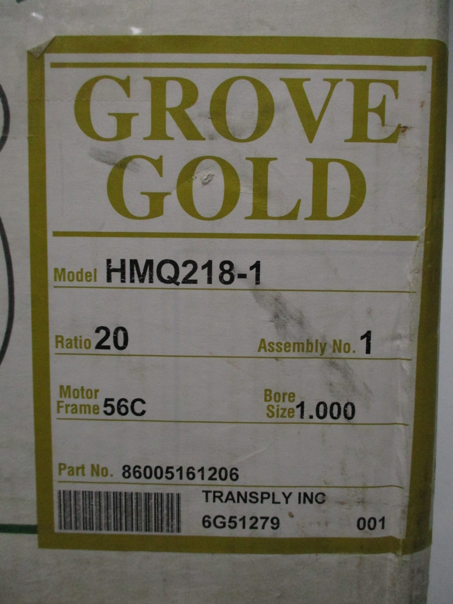 GROVE GEAR HMQ218-1 NSMP