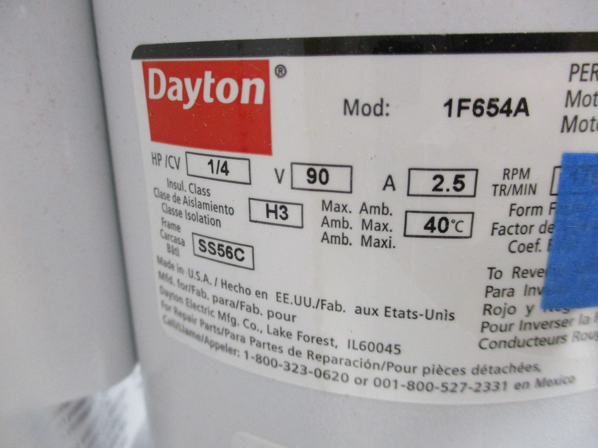 DAYTON 1F654A NSMP
