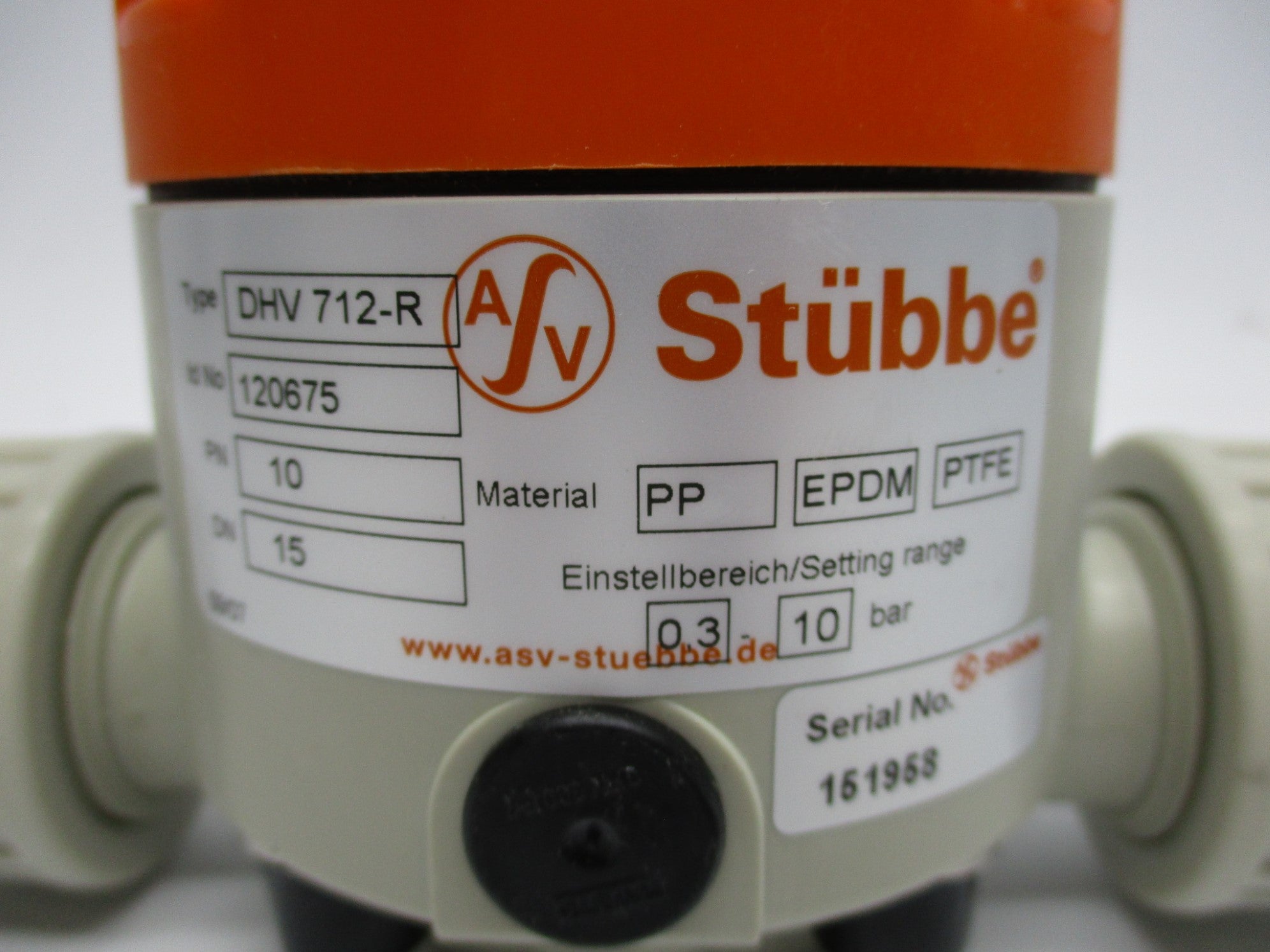 ASV-STUBBE DHV712-R PN10 DN15 NSNP