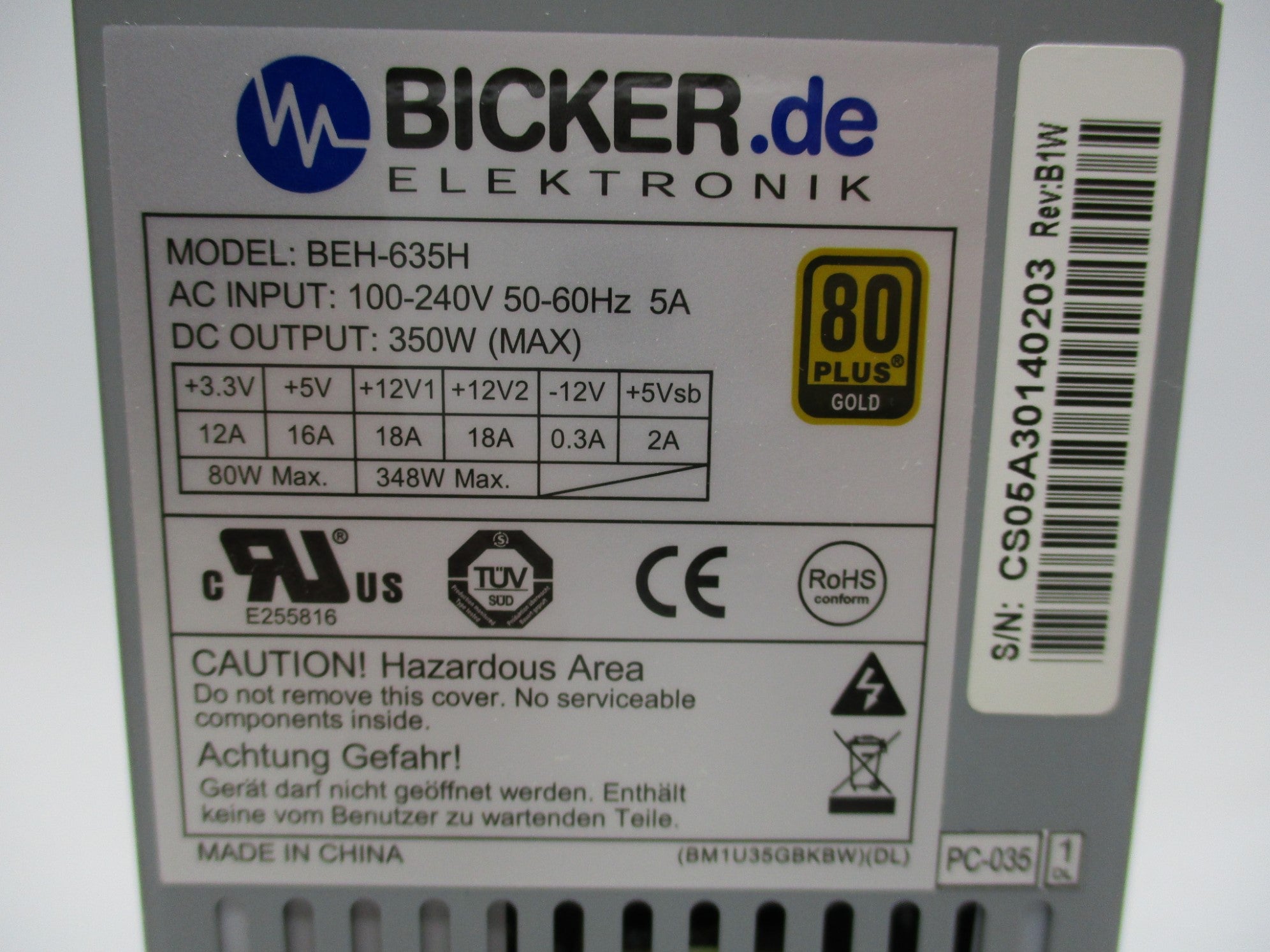 BICKER BEH-635H NSMP