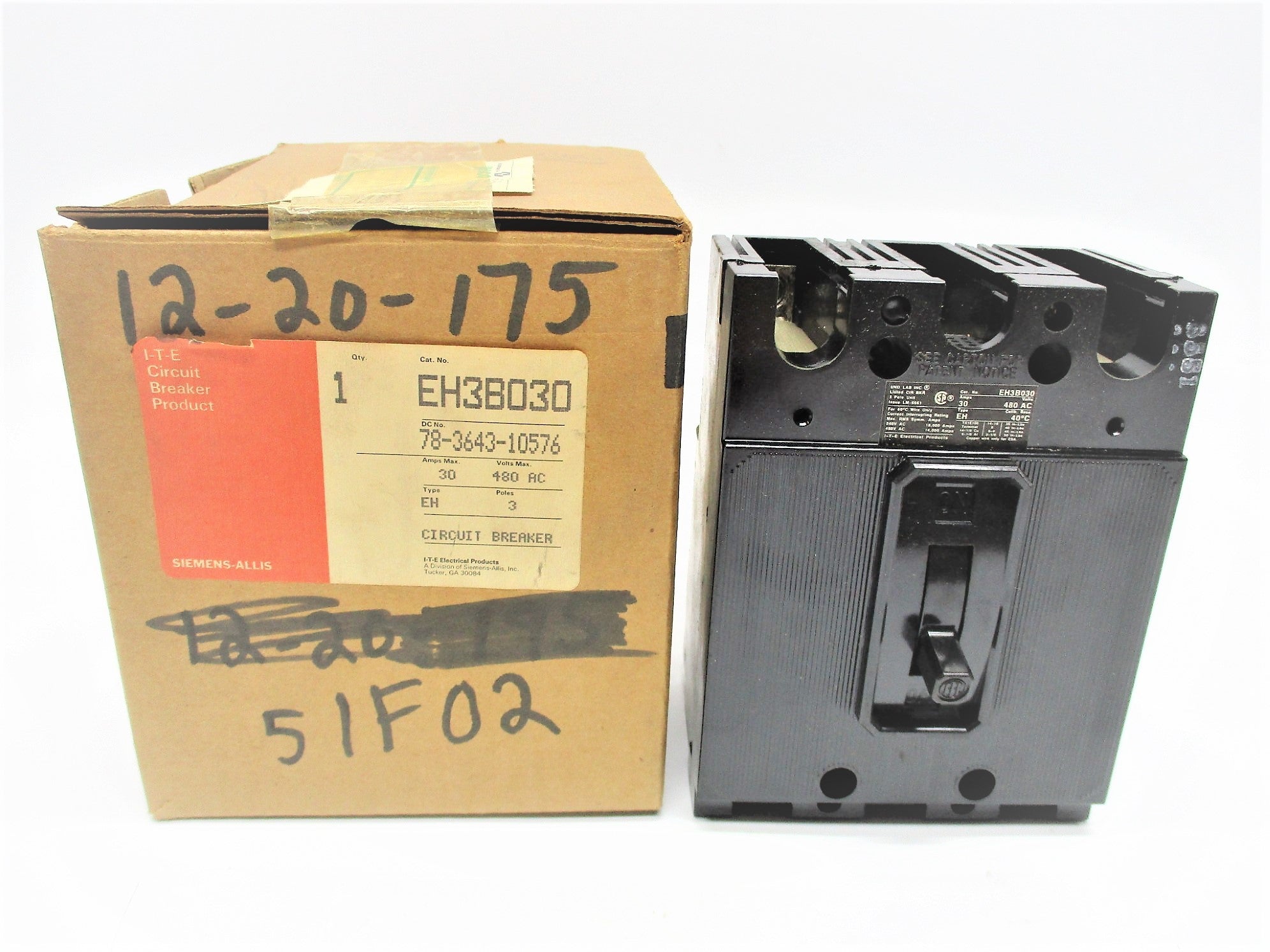SIEMENS EH3B030 30A 480V NSMP