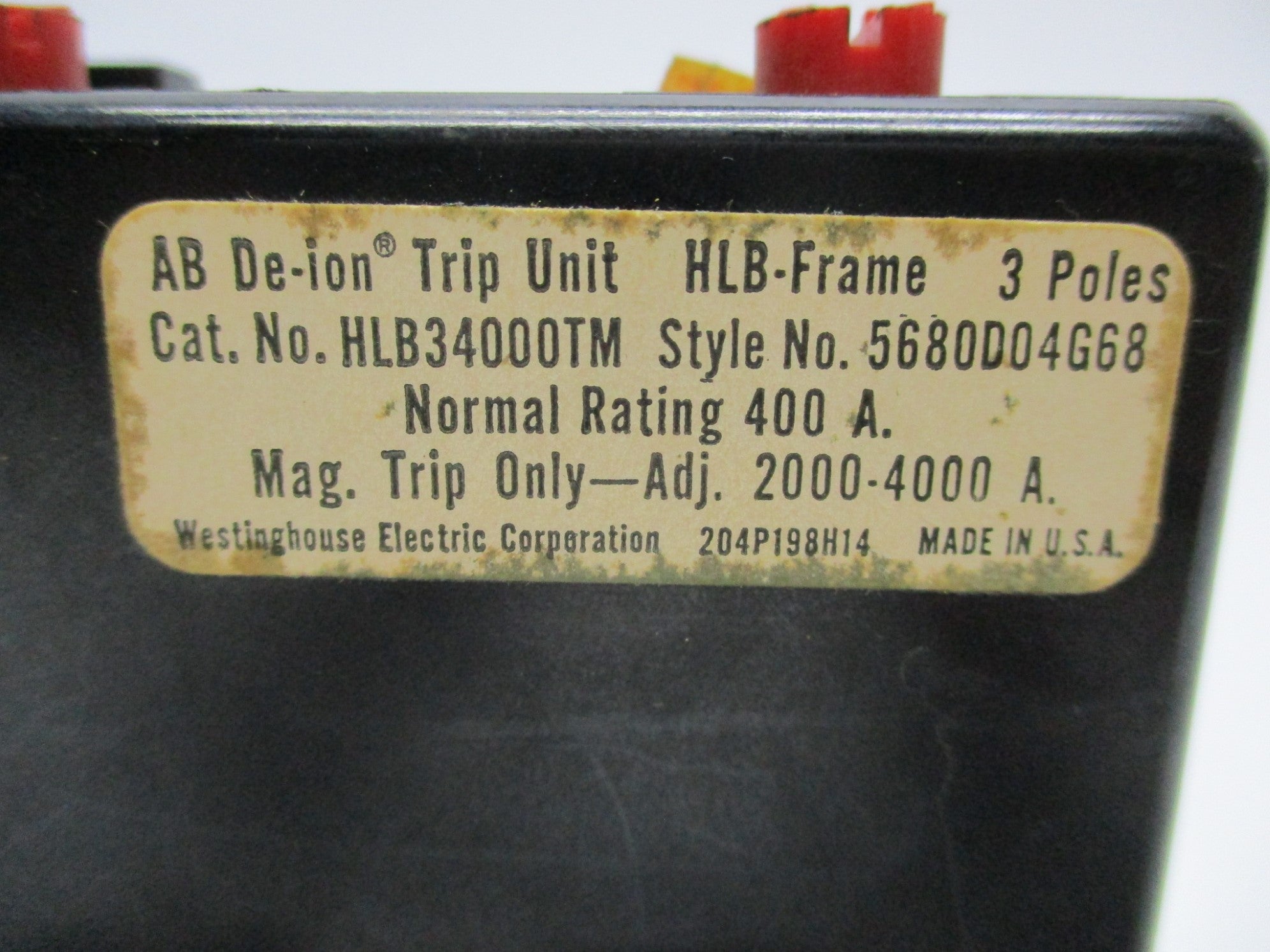 WESTINGHOUSE HLB34000TM NSMP