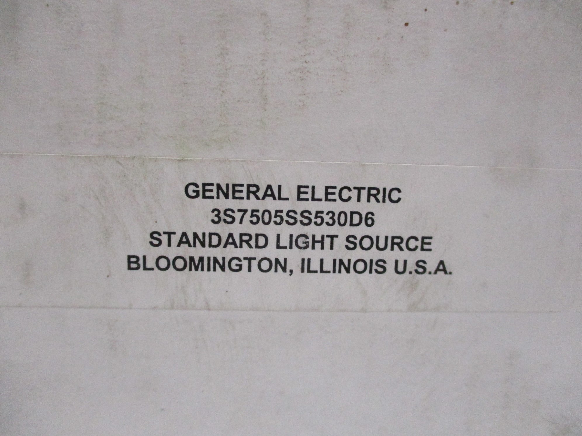 GENERAL ELECTRIC 3S7505SS530D6 NSMP
