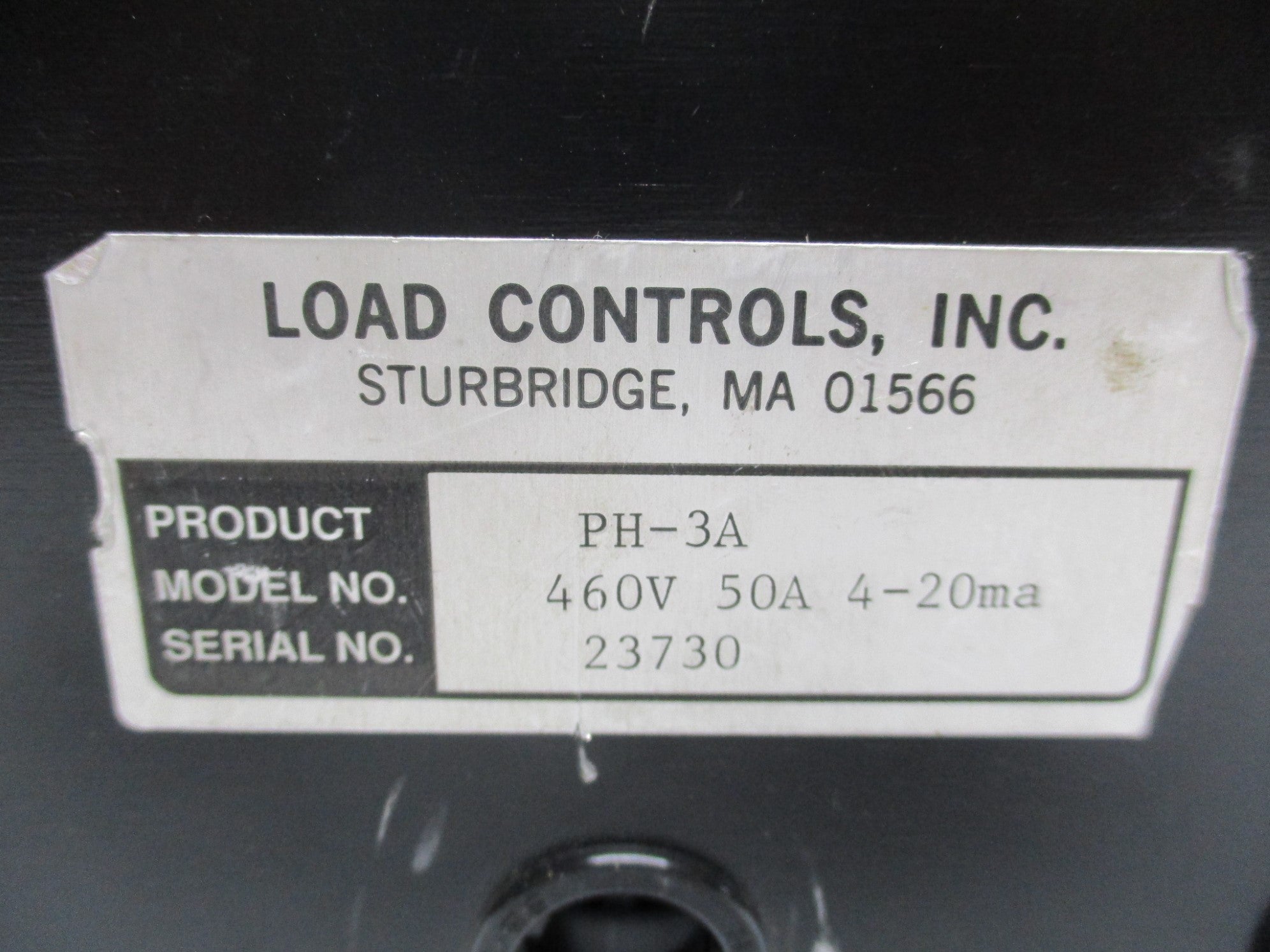 LOAD CONTROLS PH-3A UNMP