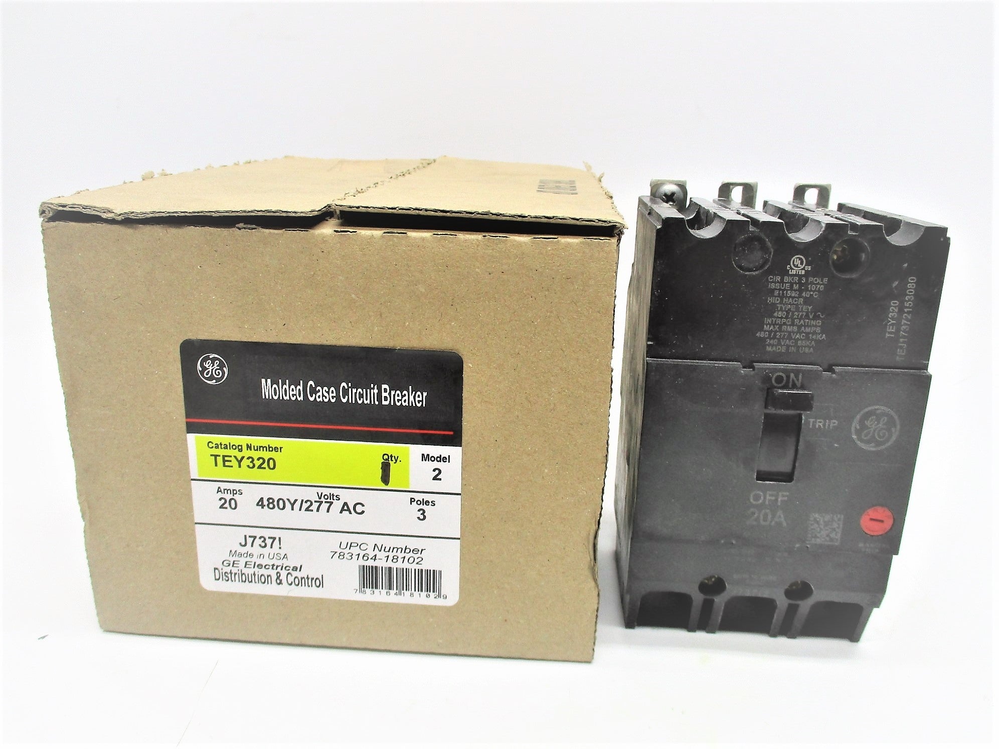 GENERAL ELECTRIC TEY320 20A 480/277V NSMP