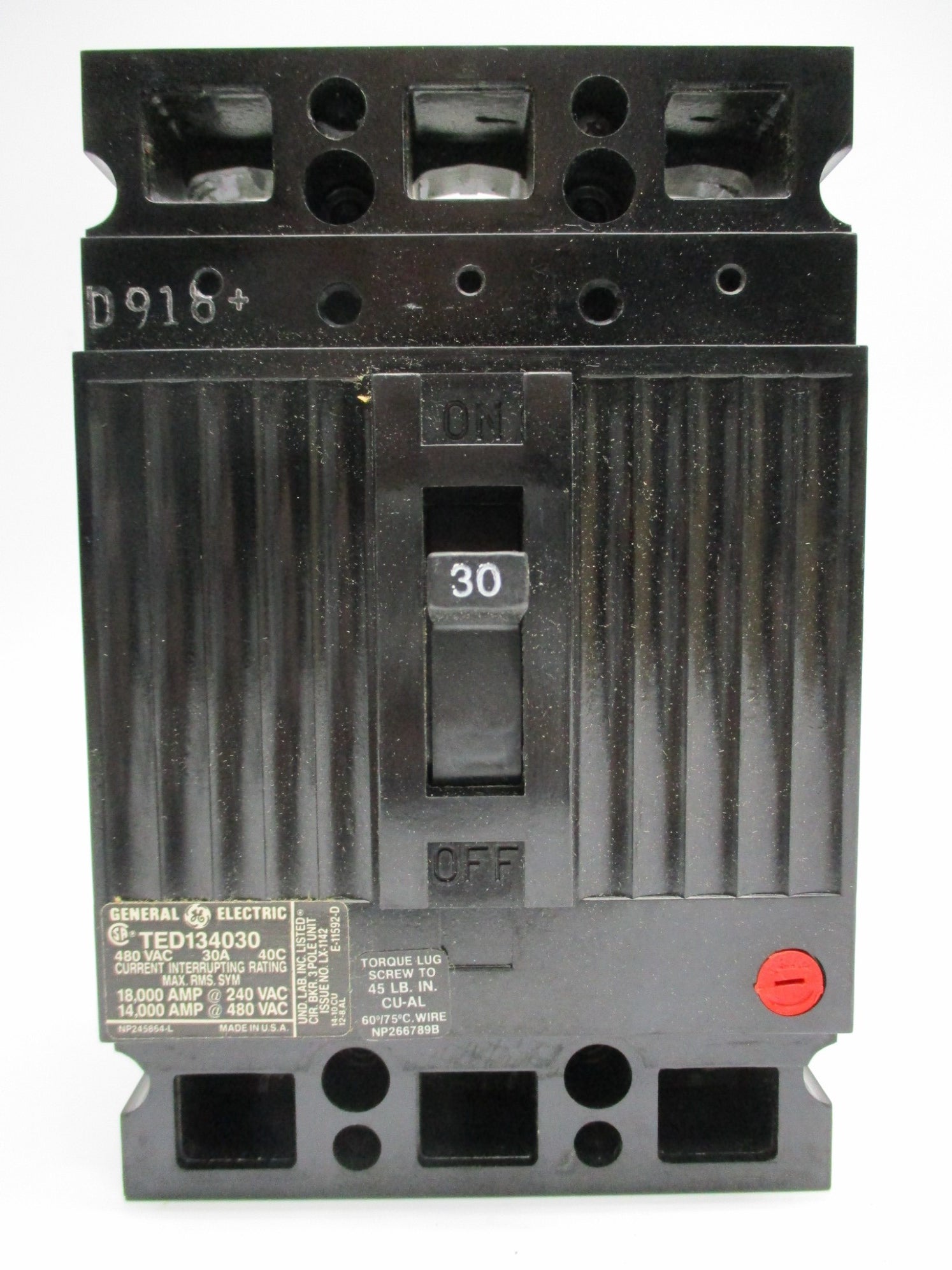 GENERAL ELECTRIC TED134030 UNMP