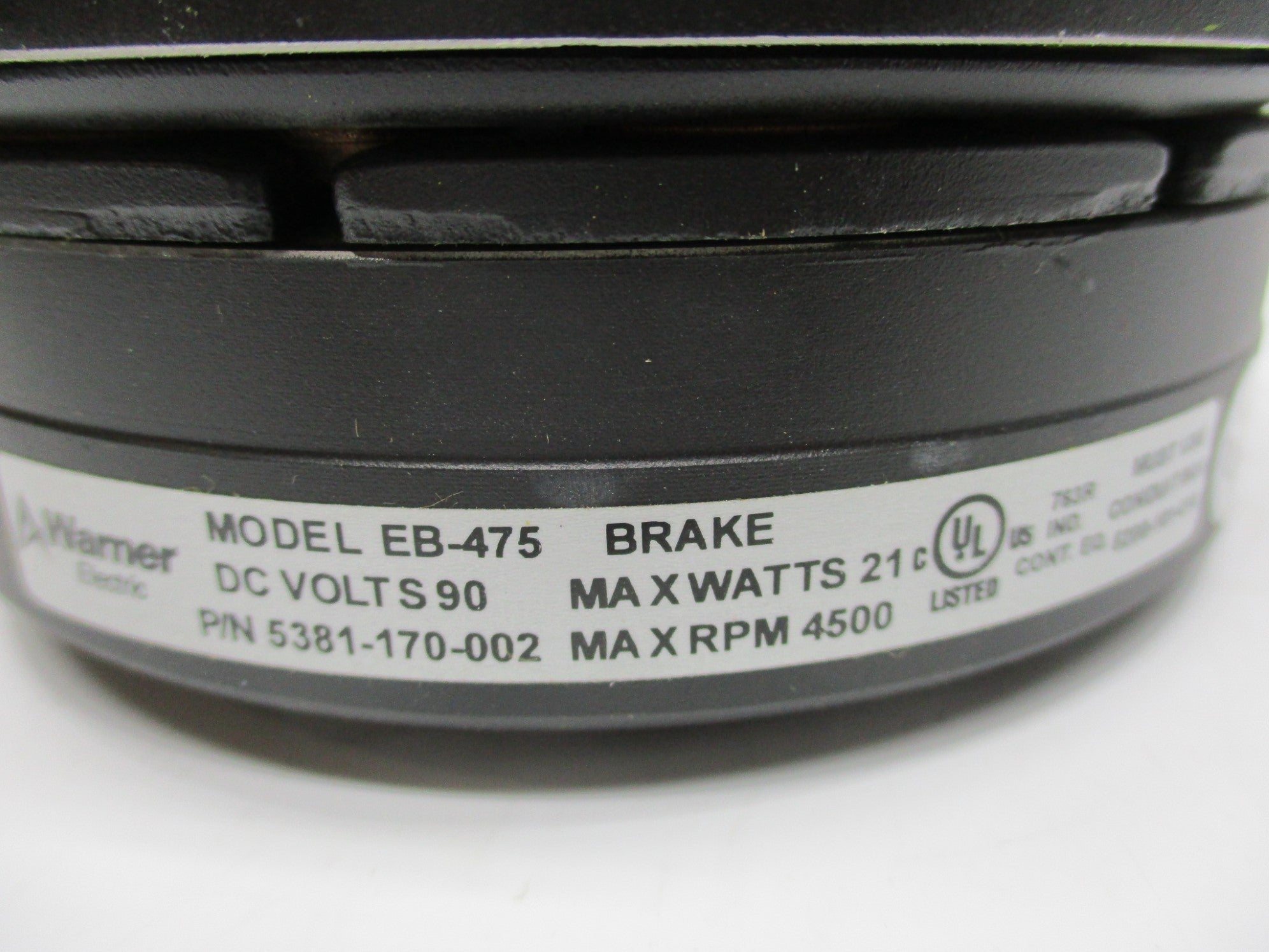WARNER ELECTRIC 5381-170-002 EB-475 NSMP