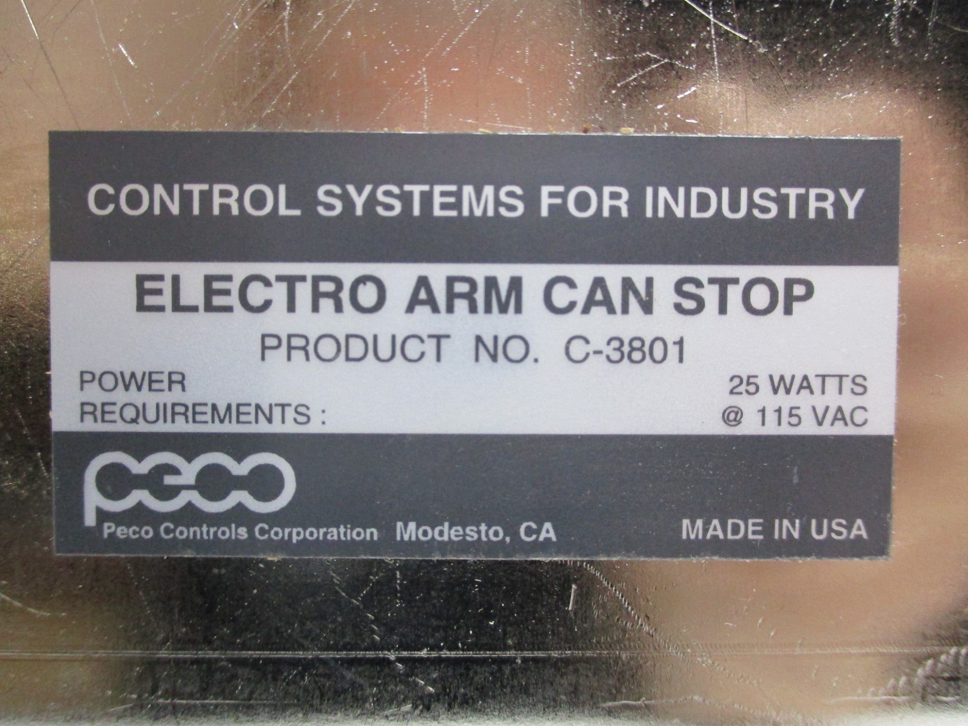 PECO C-3801 115VAC NSNP