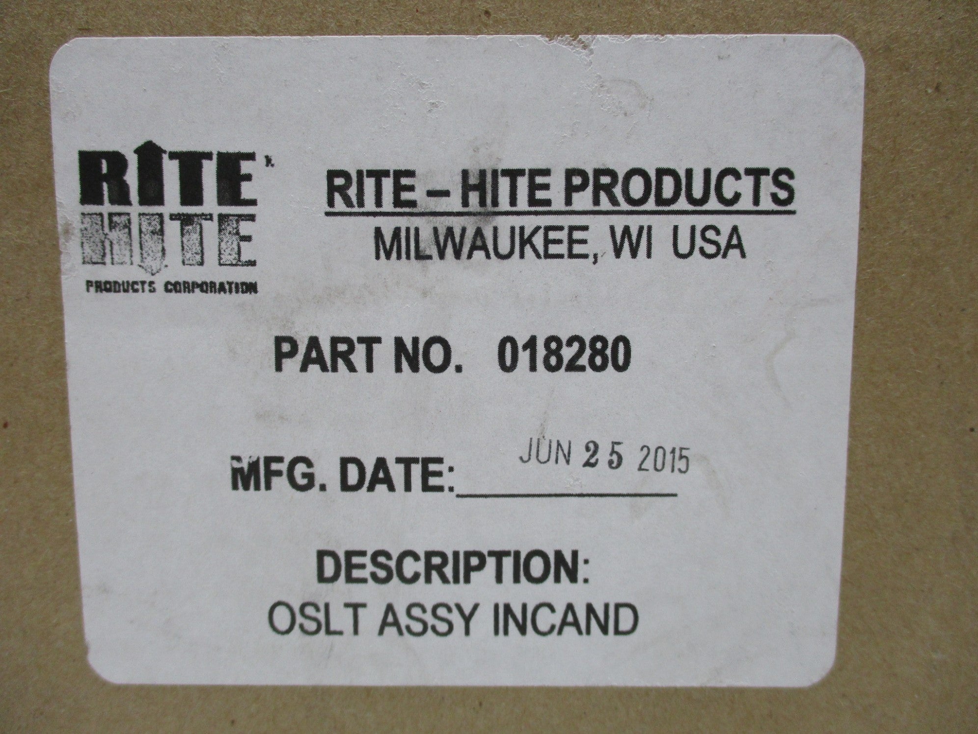 RITE-HITE 018280 NSMP