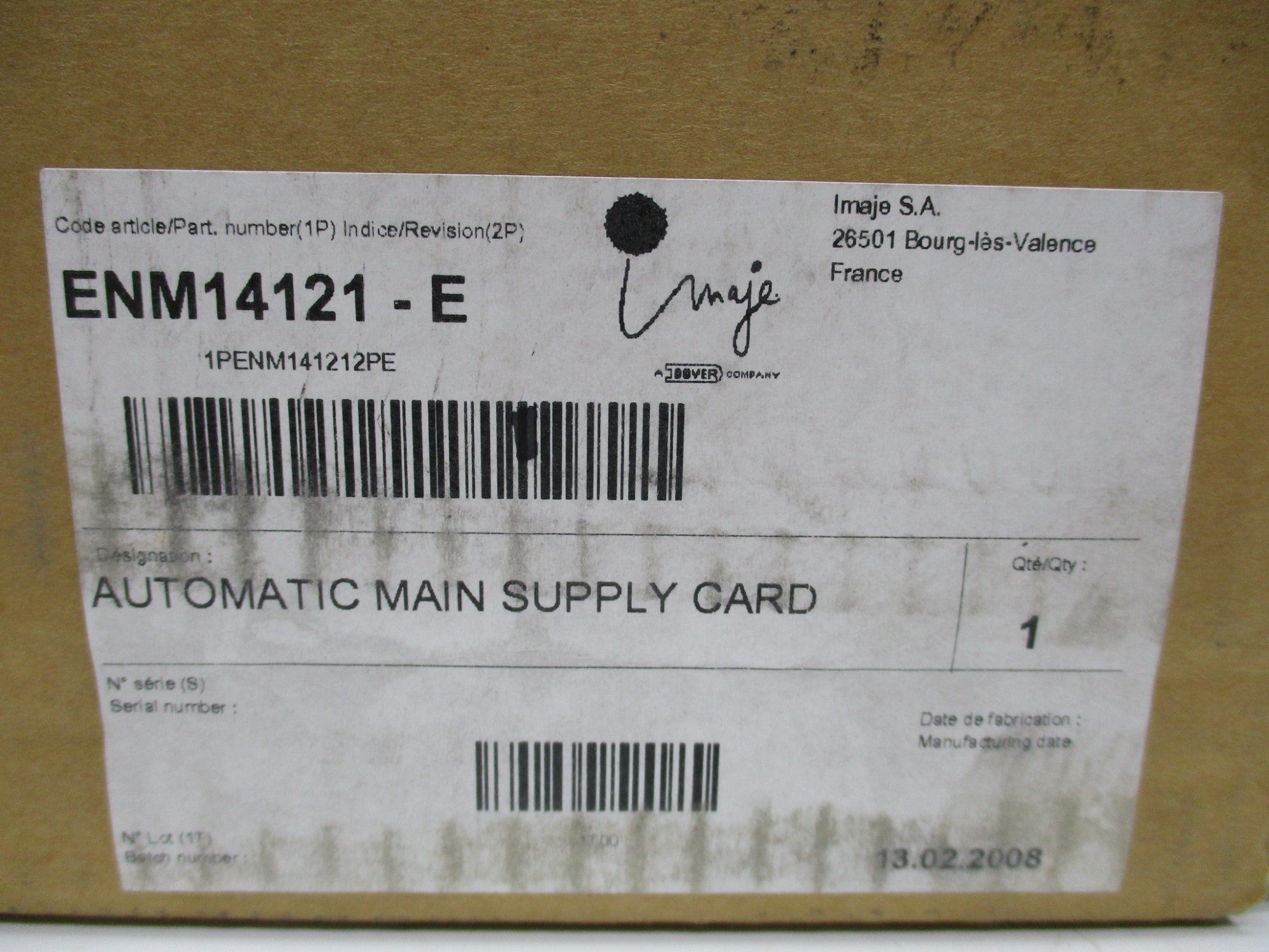 MARKEM IMAJE ENM14121 A13852 NSMP