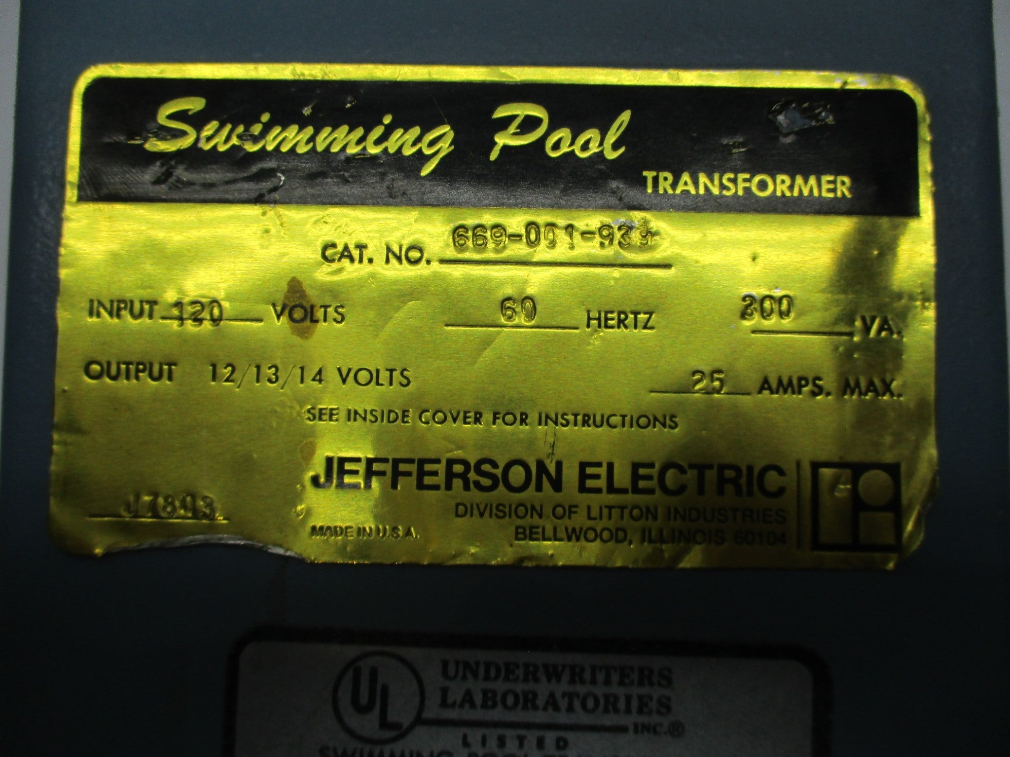 JEFFERSON ELECTRIC 669-001-939 UNMP