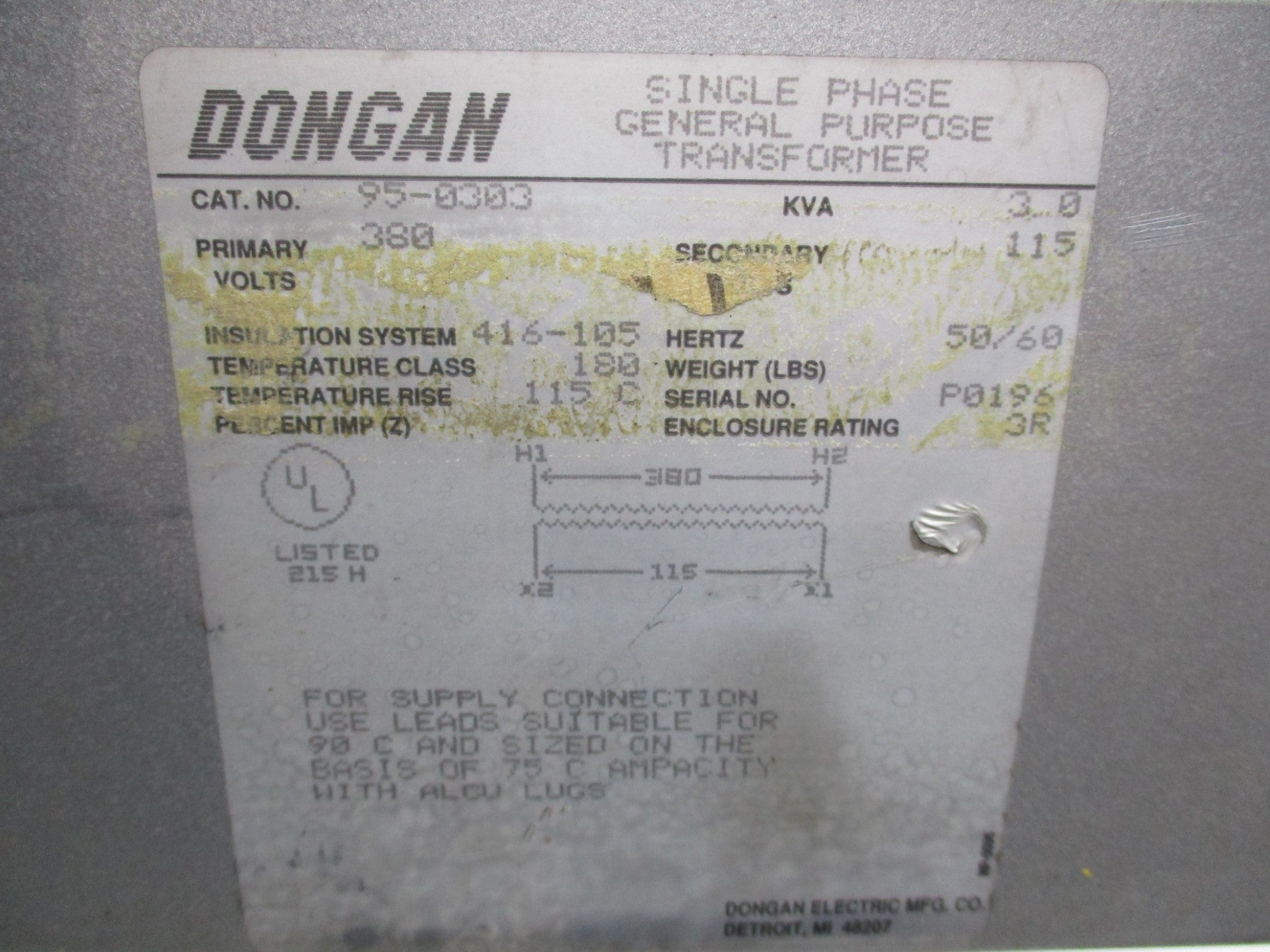 DONGAN 95-0303 UNMP