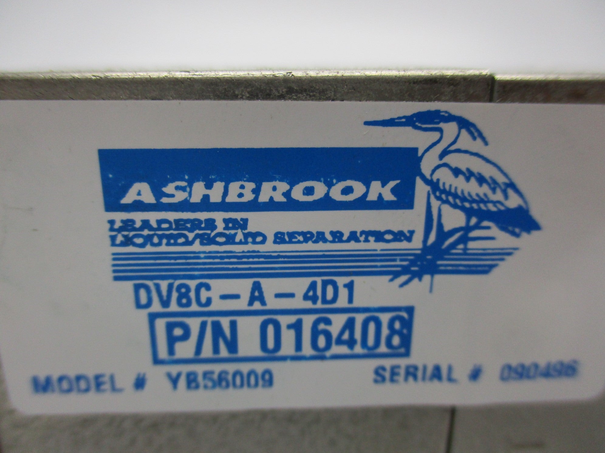 ASHBROOK 016408 MODEL YB56009 DV8C-A-4D1 NSMP