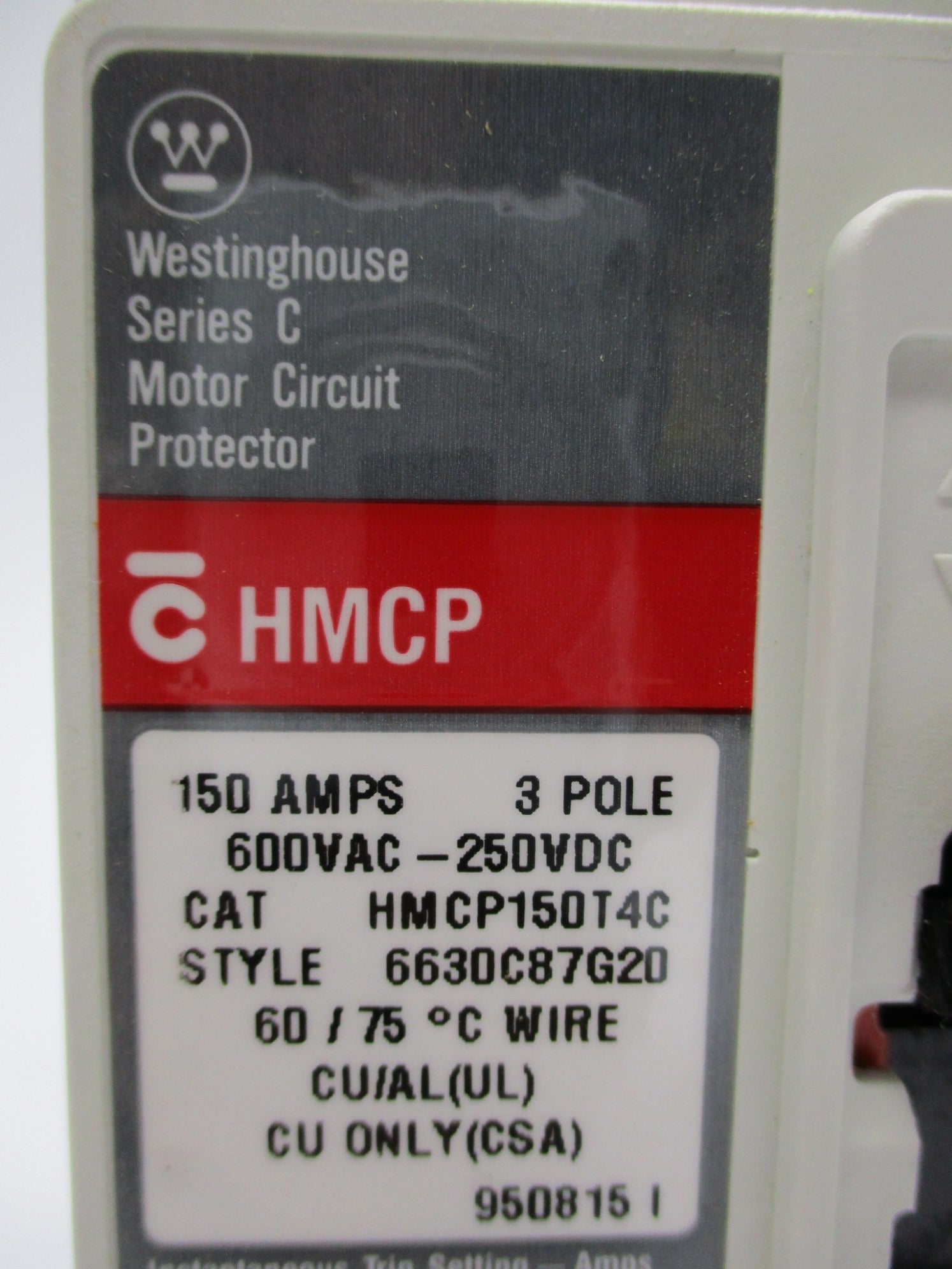 WESTINGHOUSE HMCP150T4C 150A, 600V NSMP