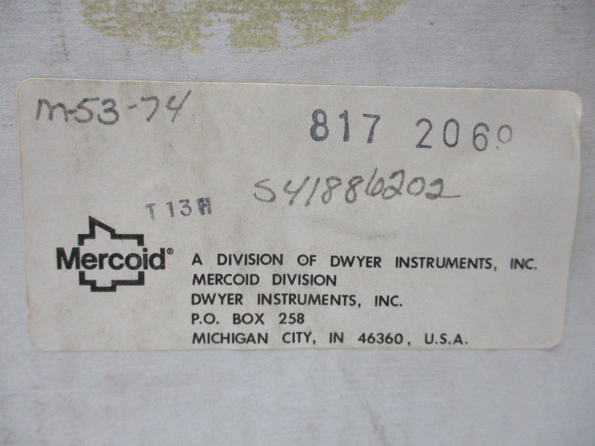 MERCOID M-53-74 NSMP