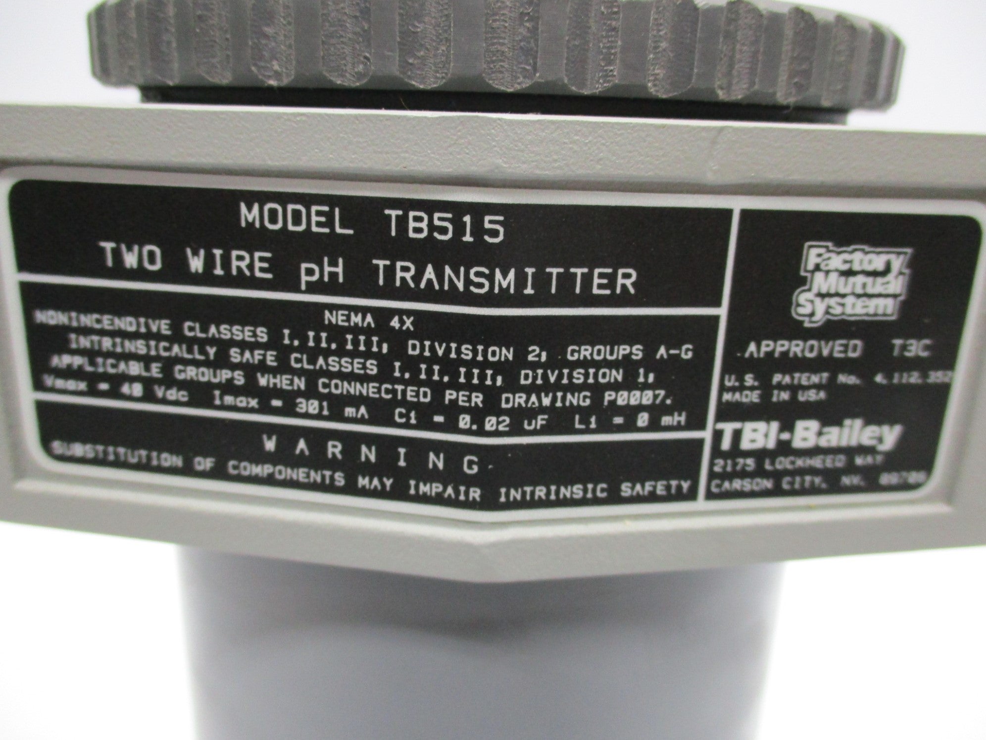 TBI-BAILEY MODEL TB515 NSNP