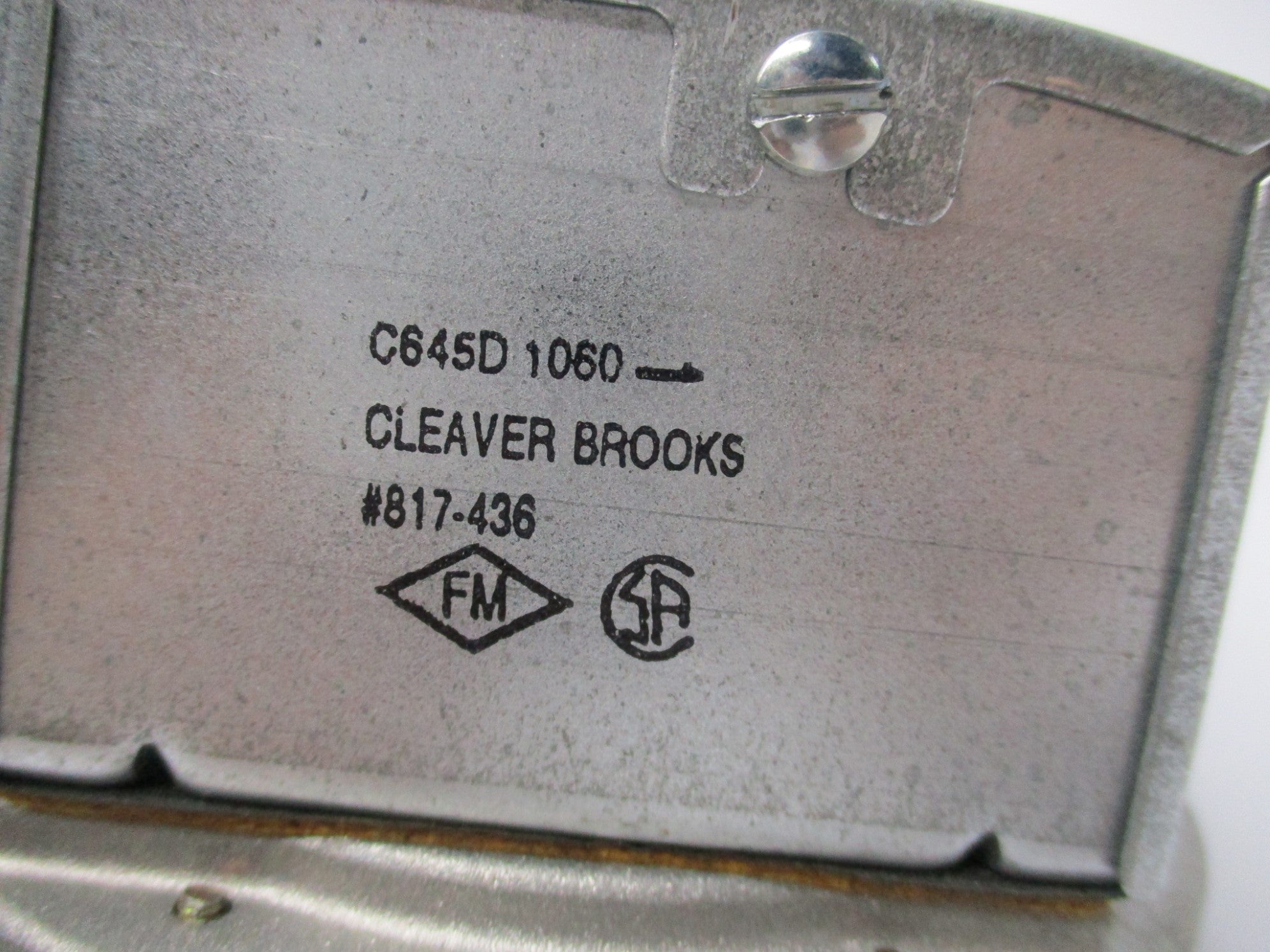 CLEAVER BROOKS CB817-00436 C645-D-1060 NSMP
