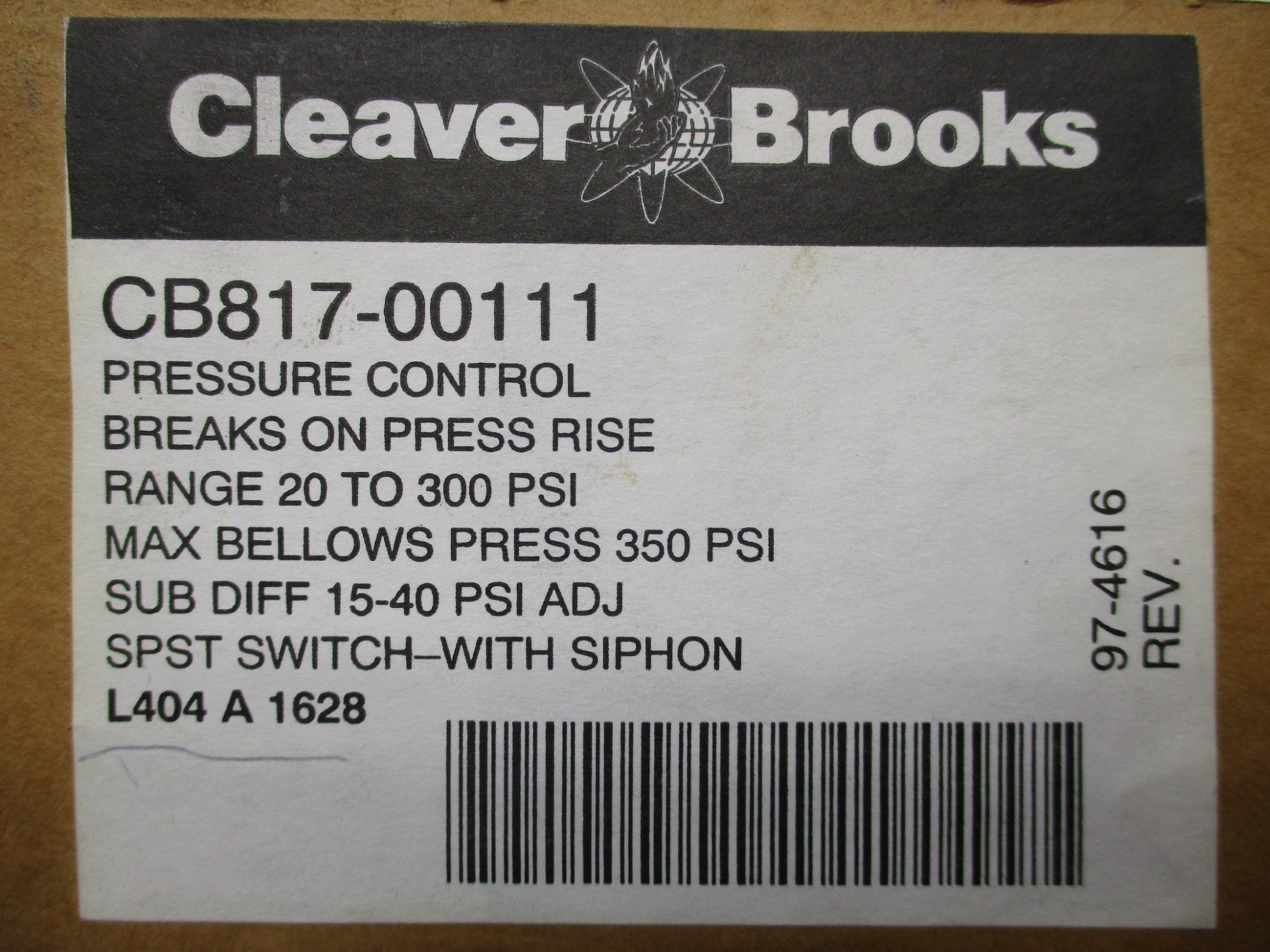 CLEAVER BROOKS CB817-00111 NSMP