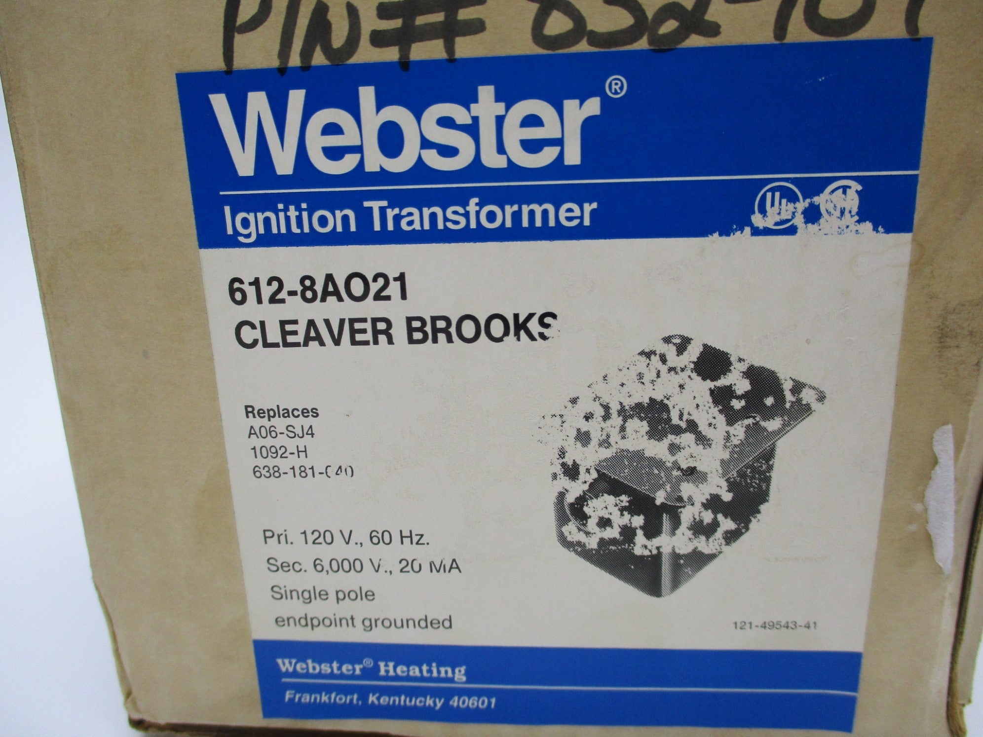 WEBSTER 612-8A021 NSMP