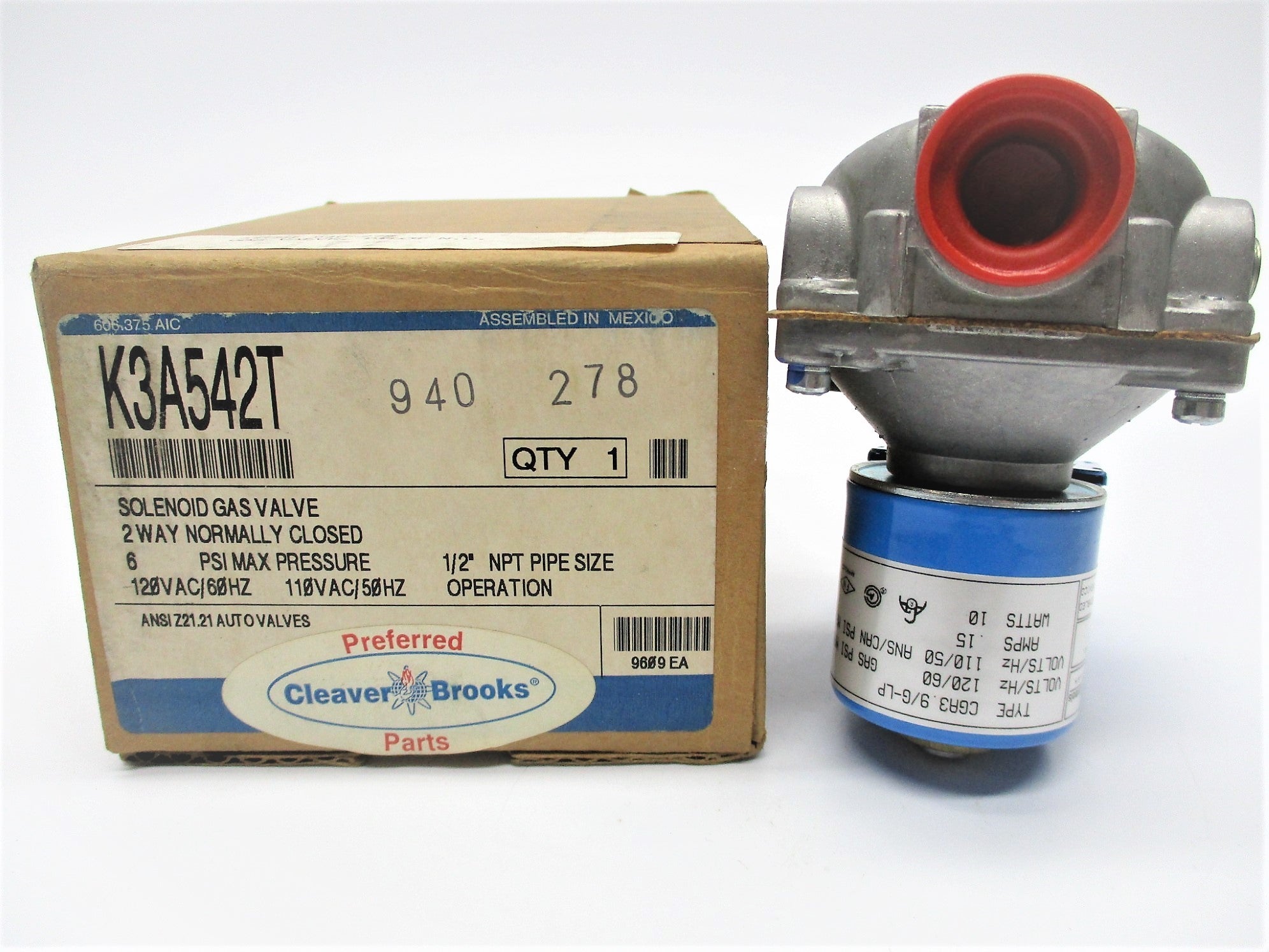 CLEAVER BROOKS K3A542T NSMP