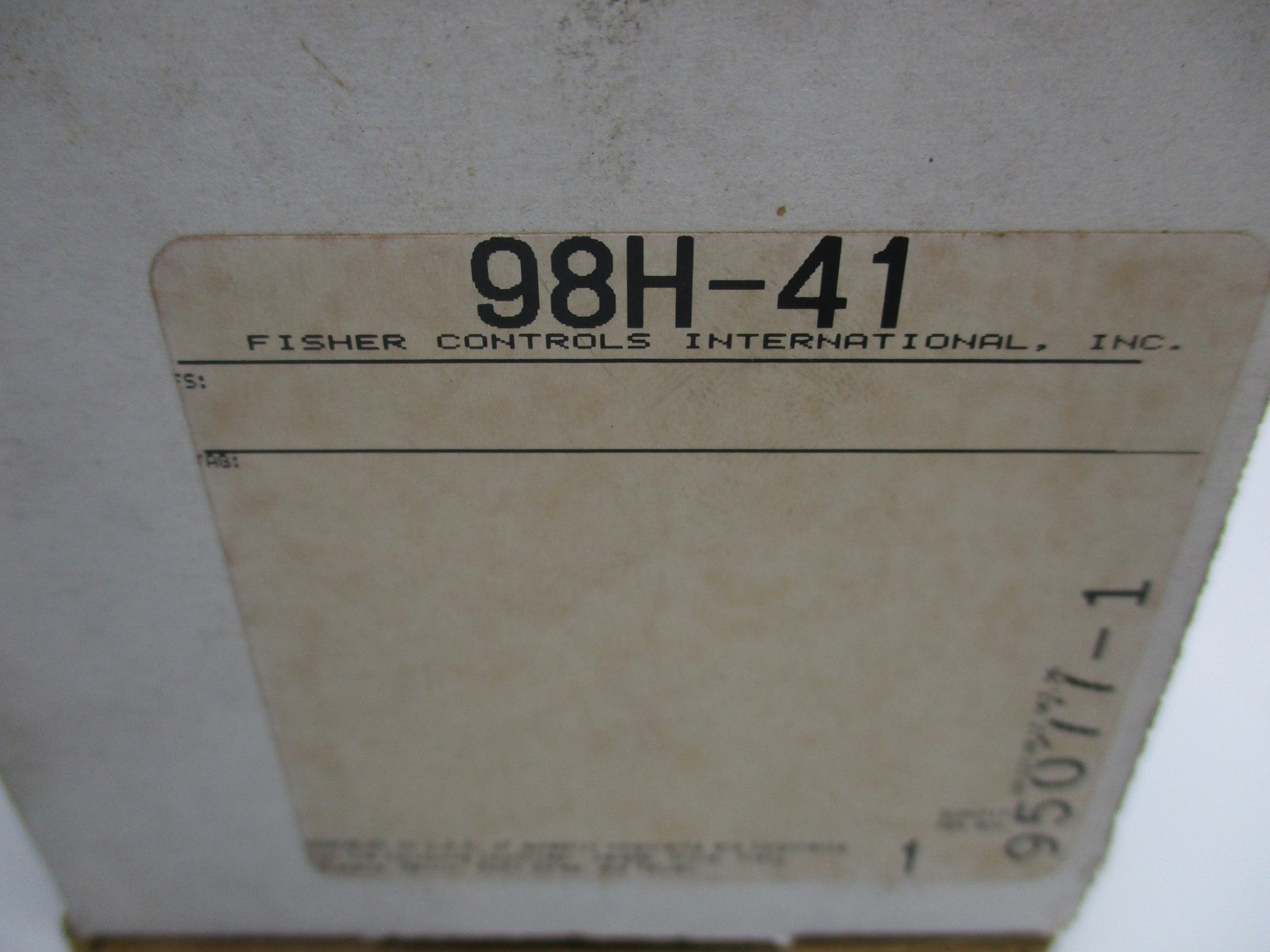 FISHER 98H-41 NSMP
