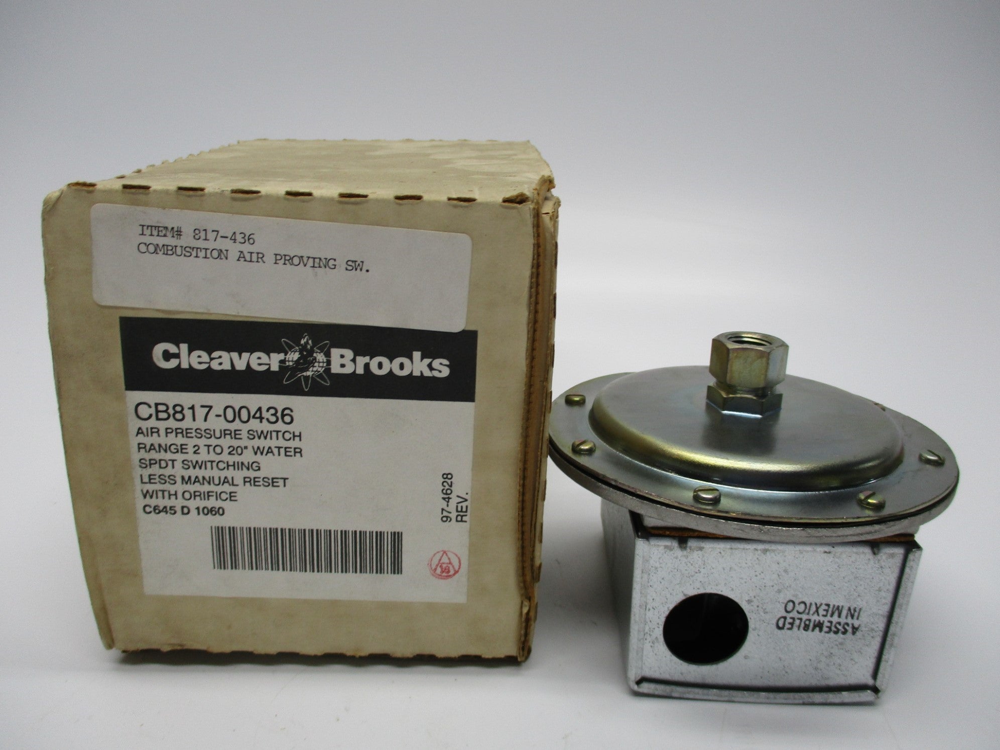 CLEAVER BROOKS CB817-00436 C645D1060 NSMP