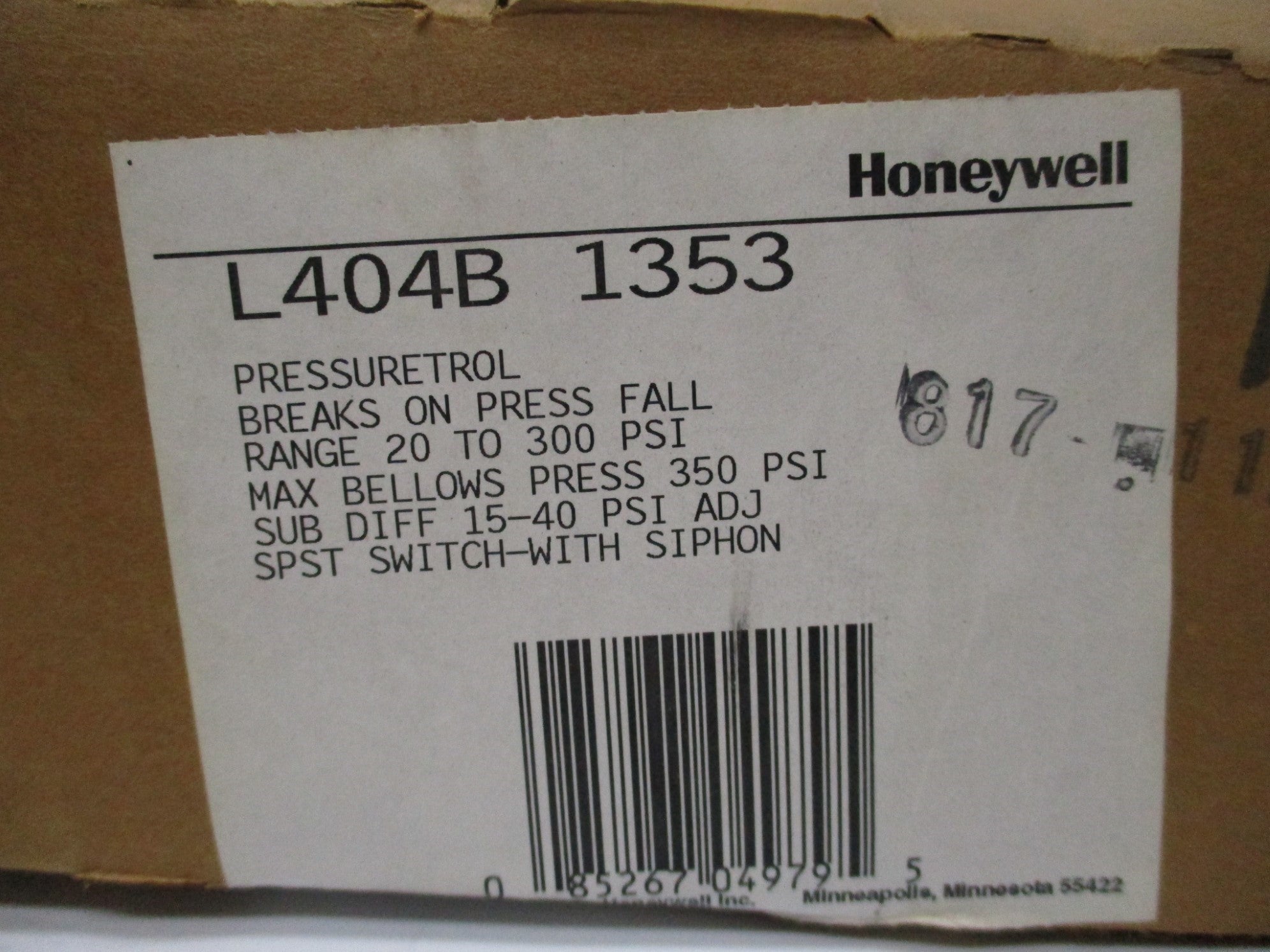 HONEYWELL L404B1353 NSMP