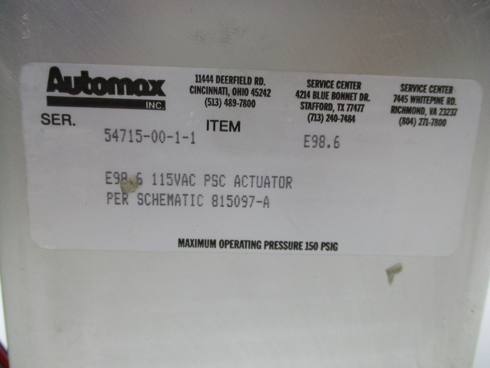 AUTOMAX E98.6 NSNP