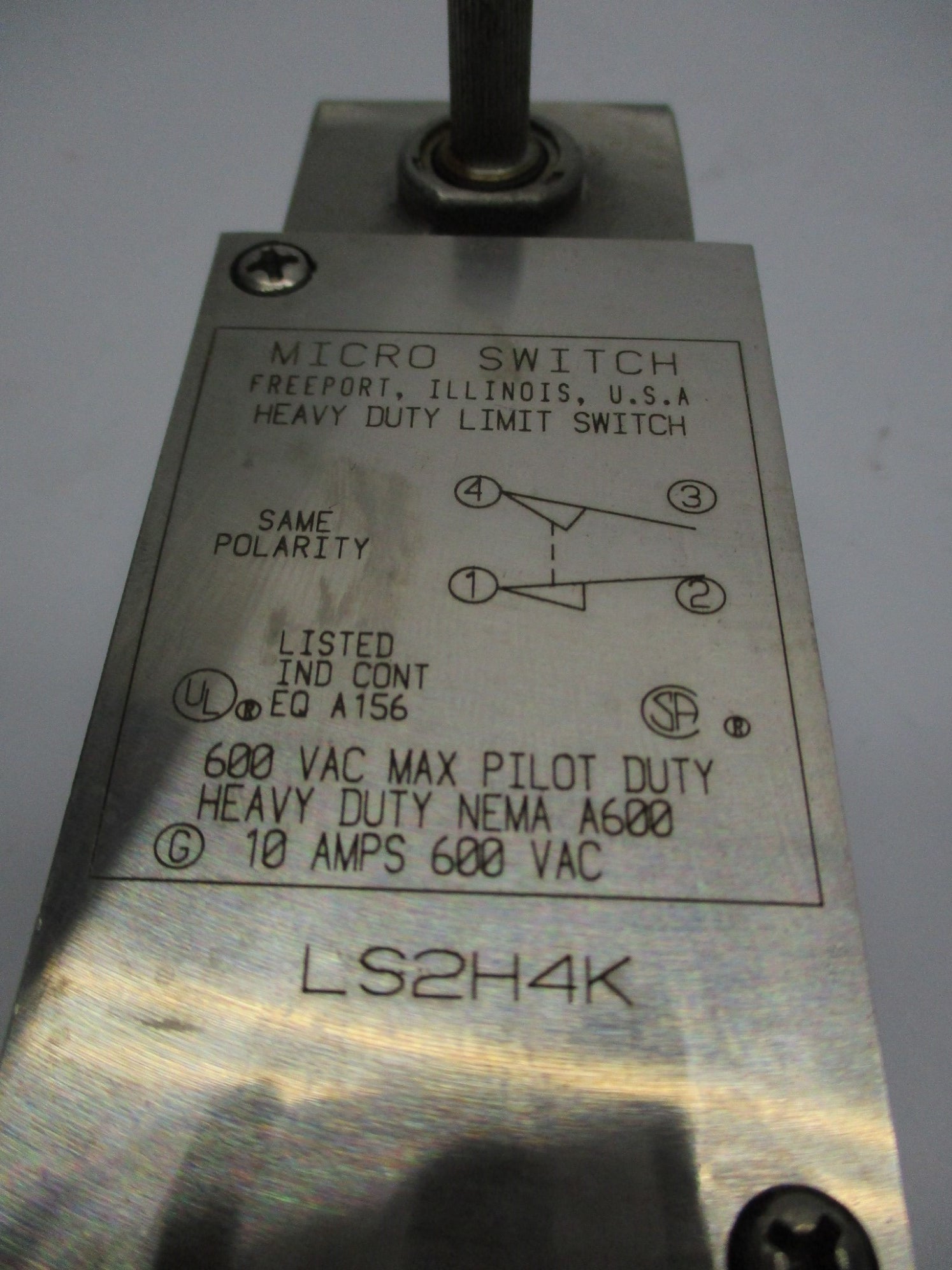 MICRO SWITCH LS2H4K UNMP