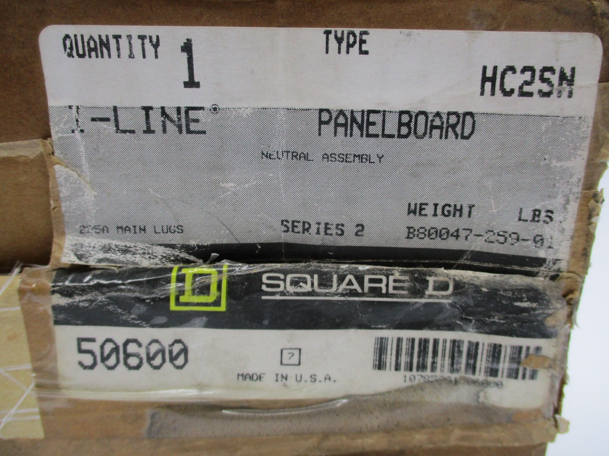 SQUARE D HC2SN SER. 2 NSMP