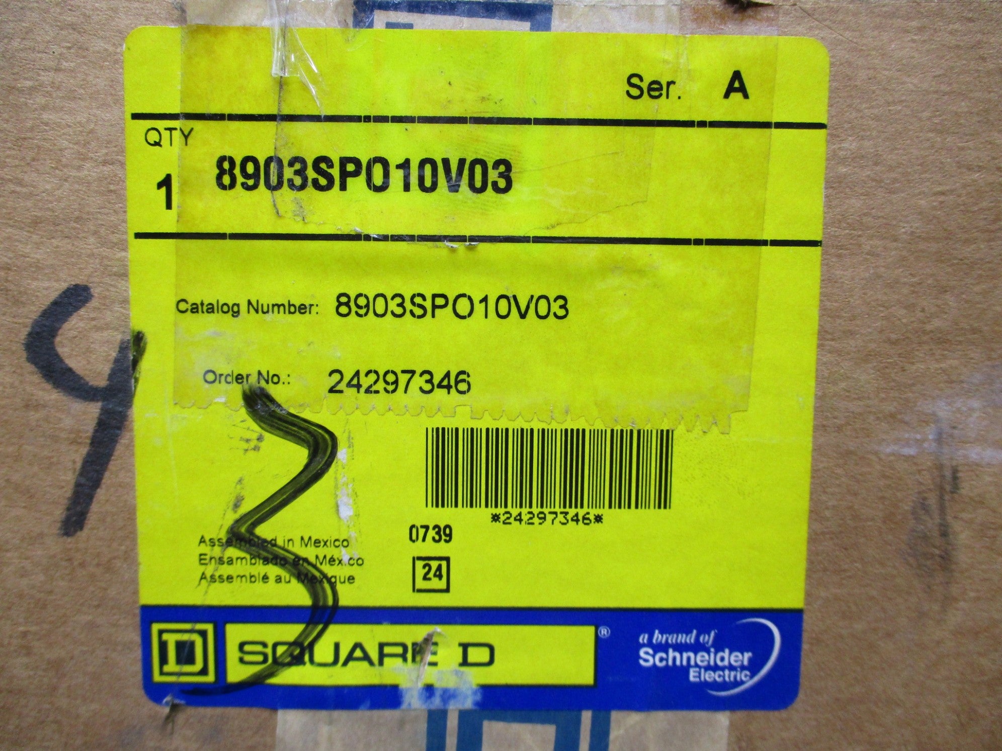 SQUARE D 8903SPO10V03 SER. A NSMP
