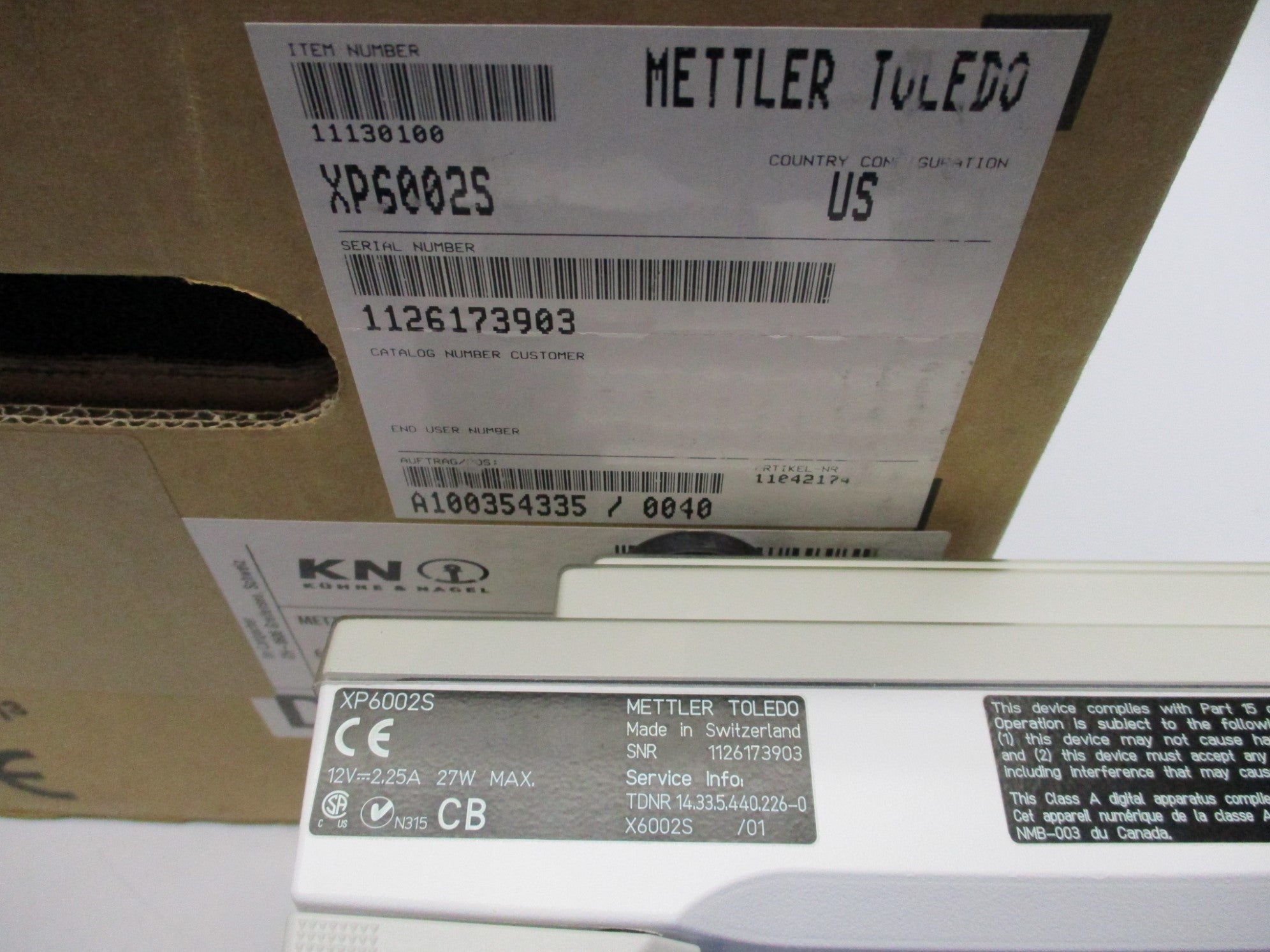 METLER TOLEDO XP6002S NSMP