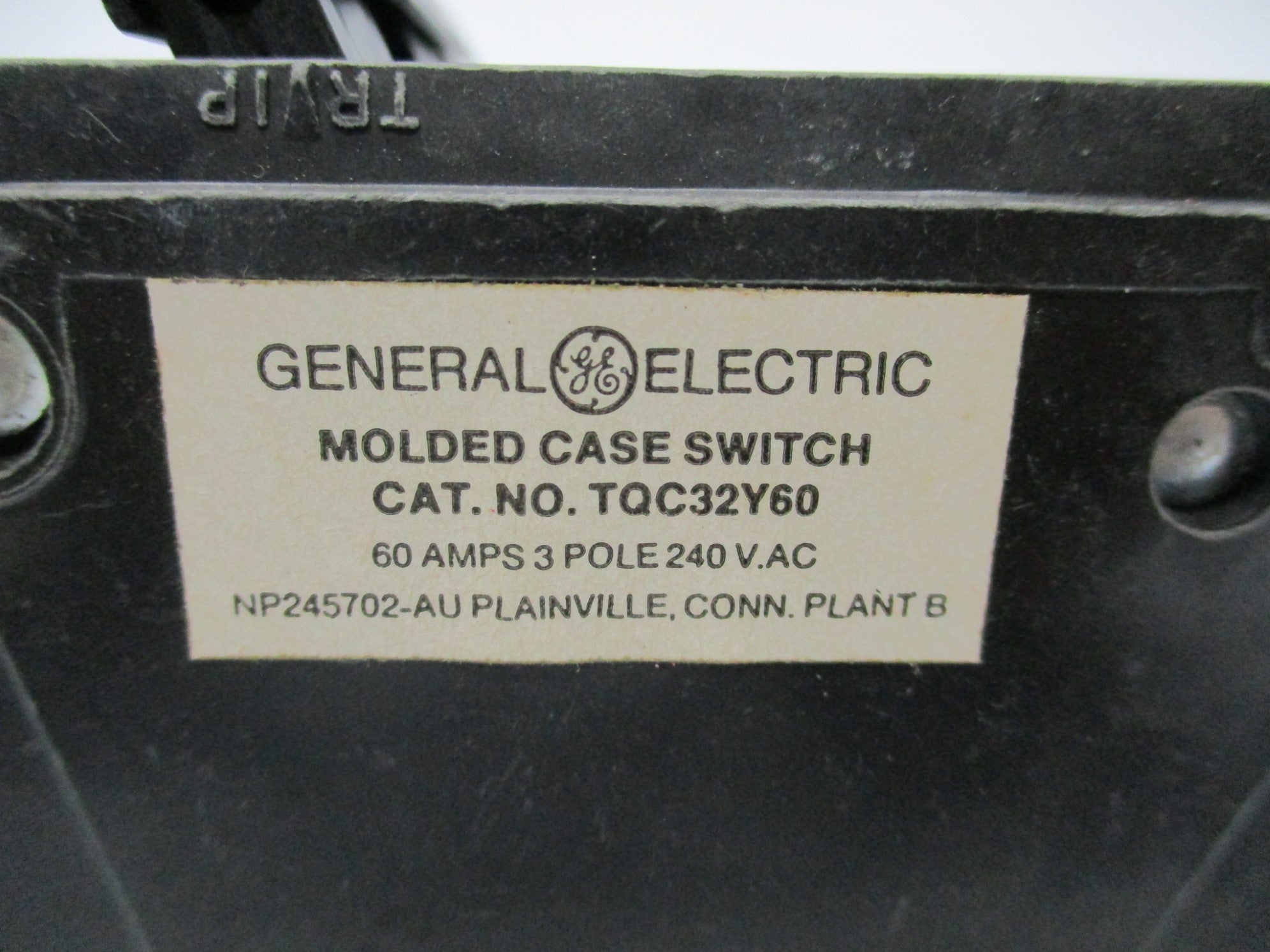 GENERAL ELECTRIC TQC32Y60 NSMP