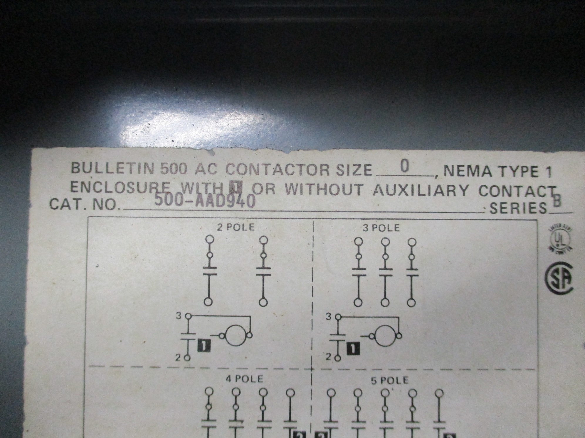 INDUSTRIAL SPARE PART 500-AAD940 SER. B NSNP
