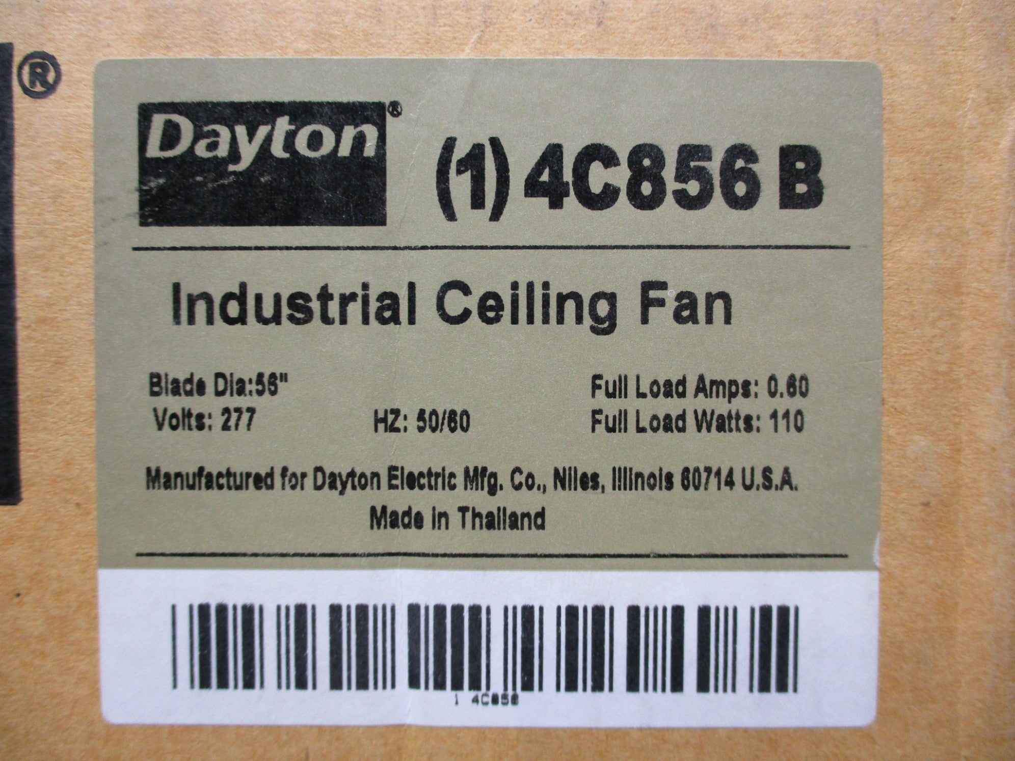 DAYTON 4C856B NSFS