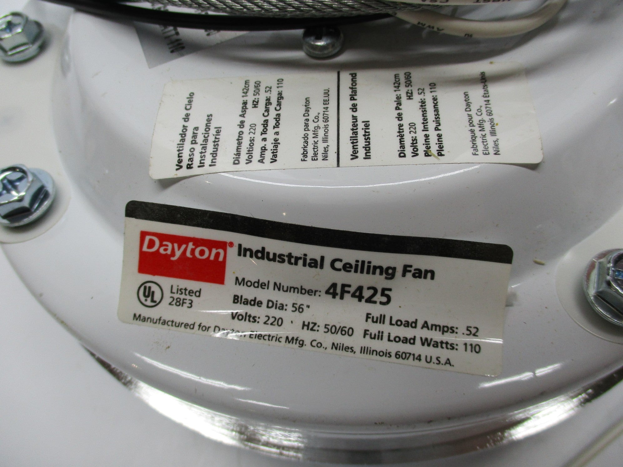 DAYTON 4F425 NSNP