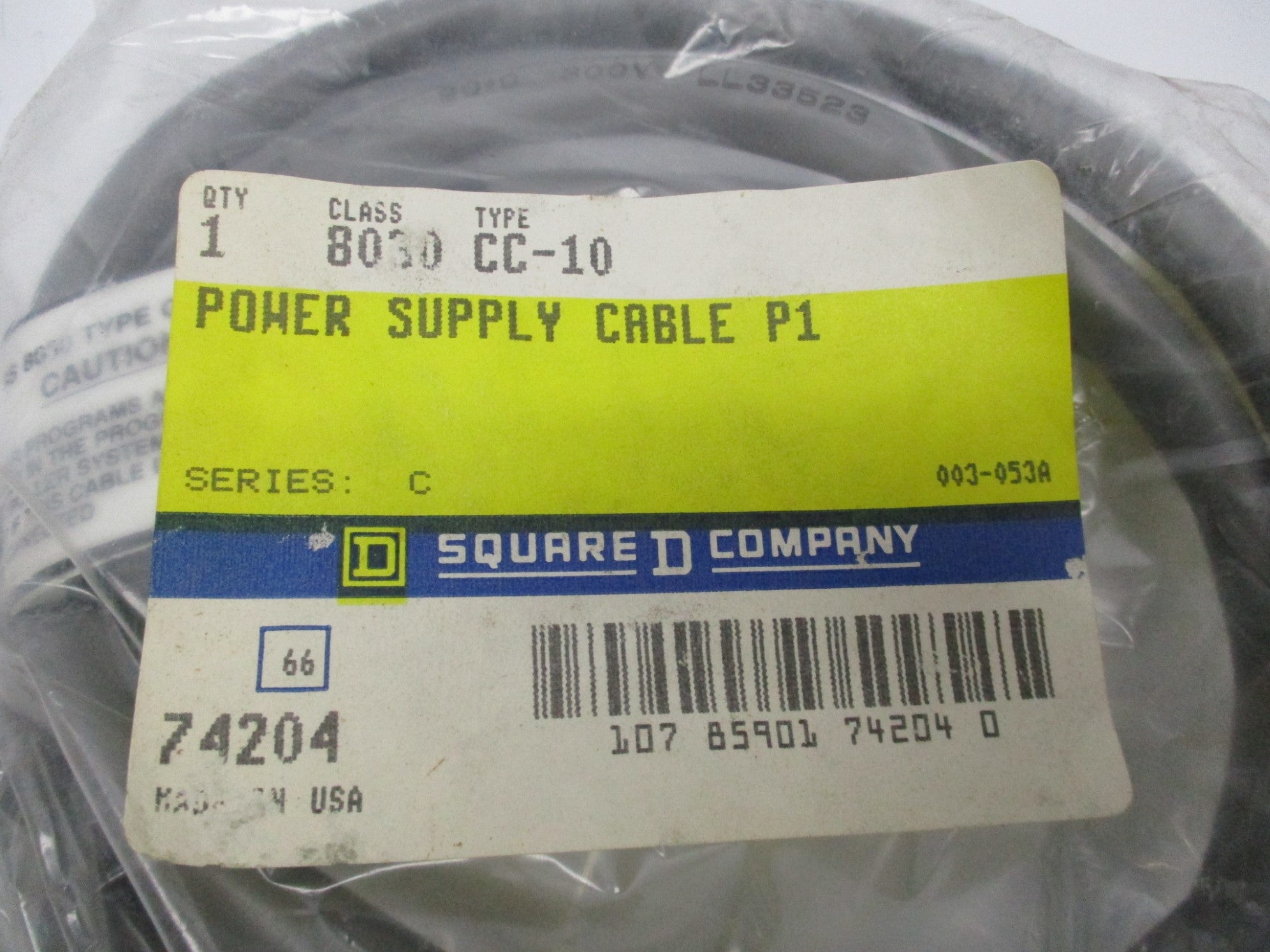 SQUARE D 8030-CC-10 SER. C NSMP