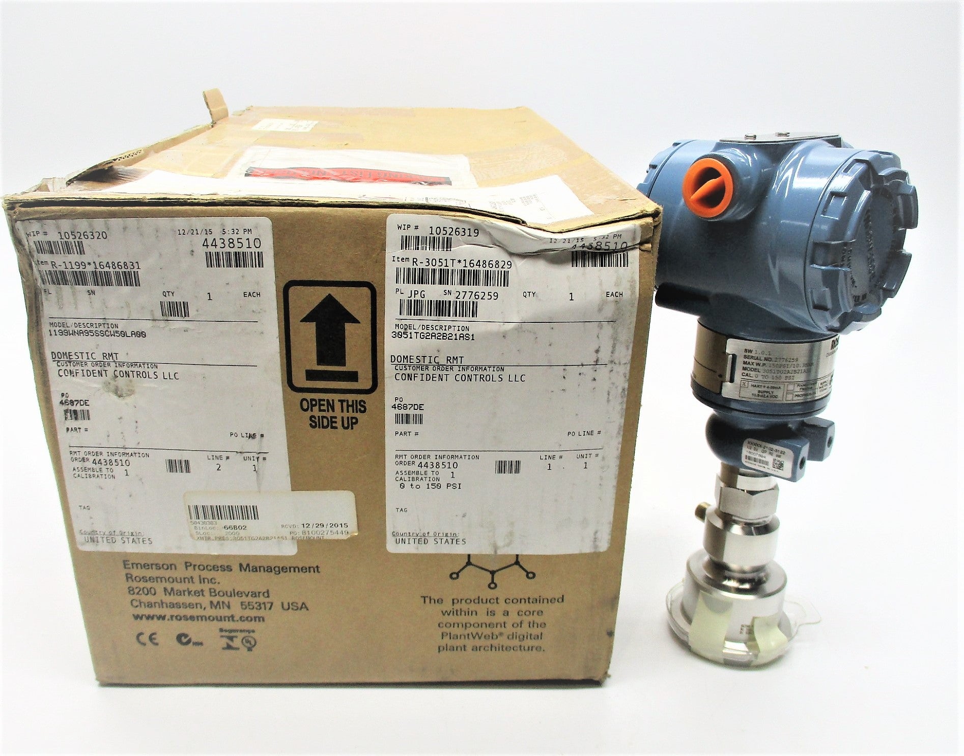 ROSEMOUNT 3051TG2A2B21AS1 NSMP