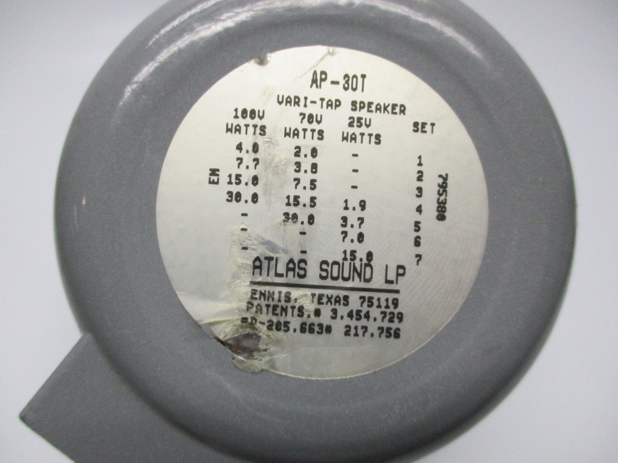 ATLAS SOUND AP-30T UNMP