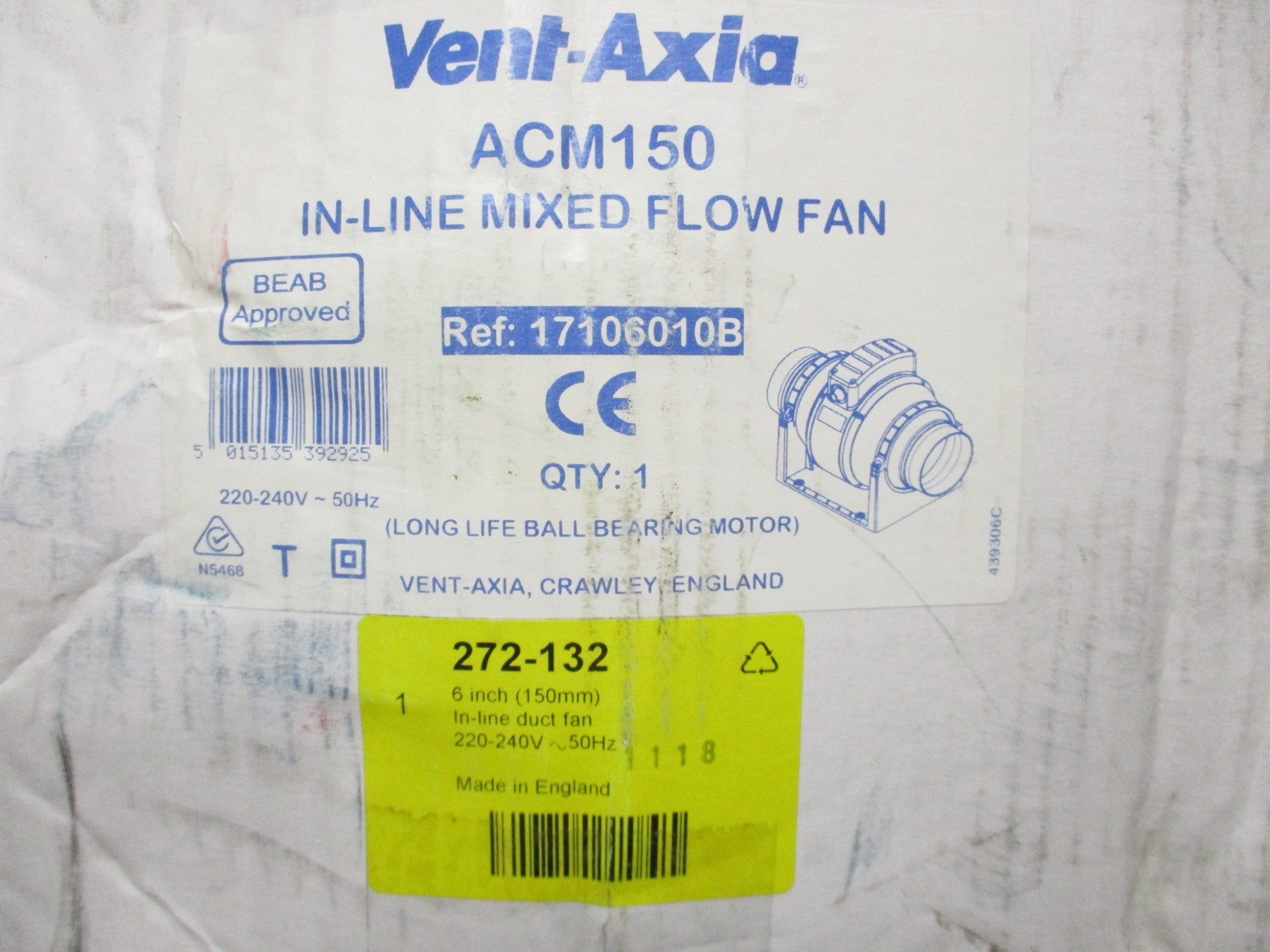 VENT-AXIA 17106010B NSMP