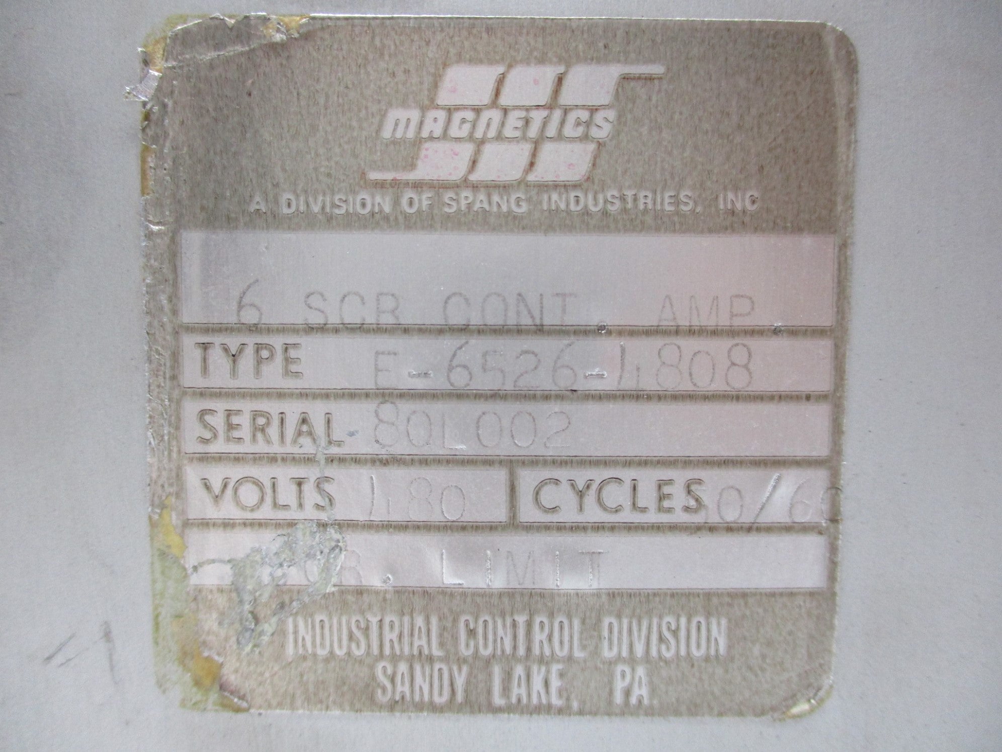 MAGNETICS E-6526-4808 (AS PICTURED) UNMP