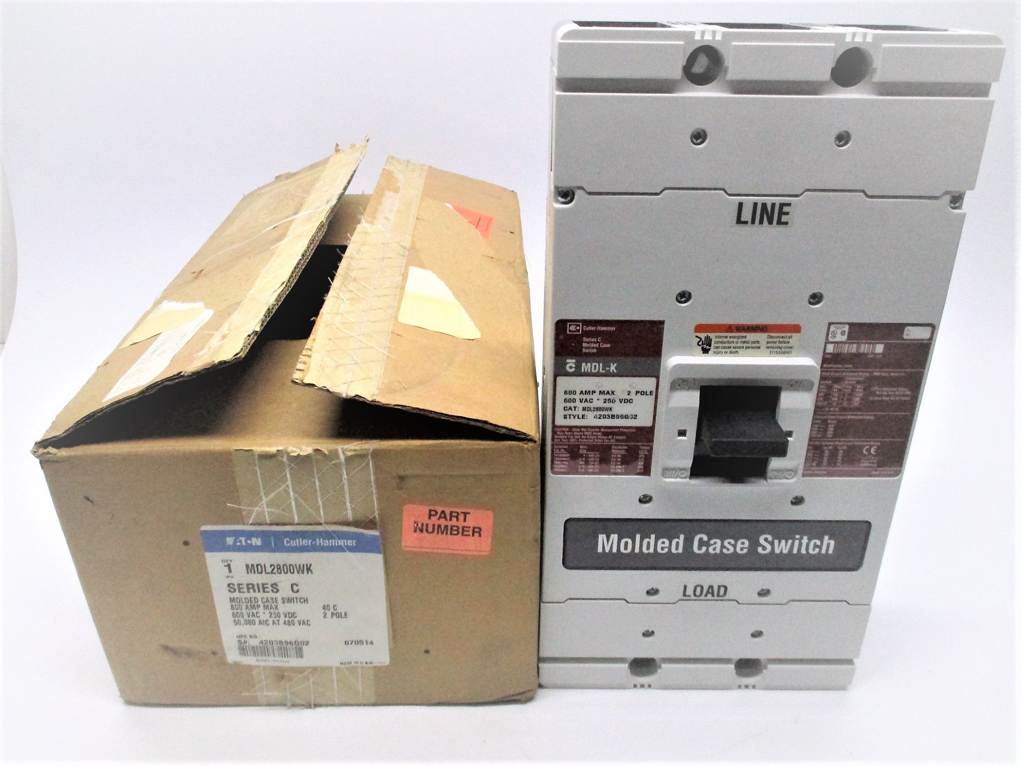 CUTLER HAMMER MDL2800WK SER. C NSMP