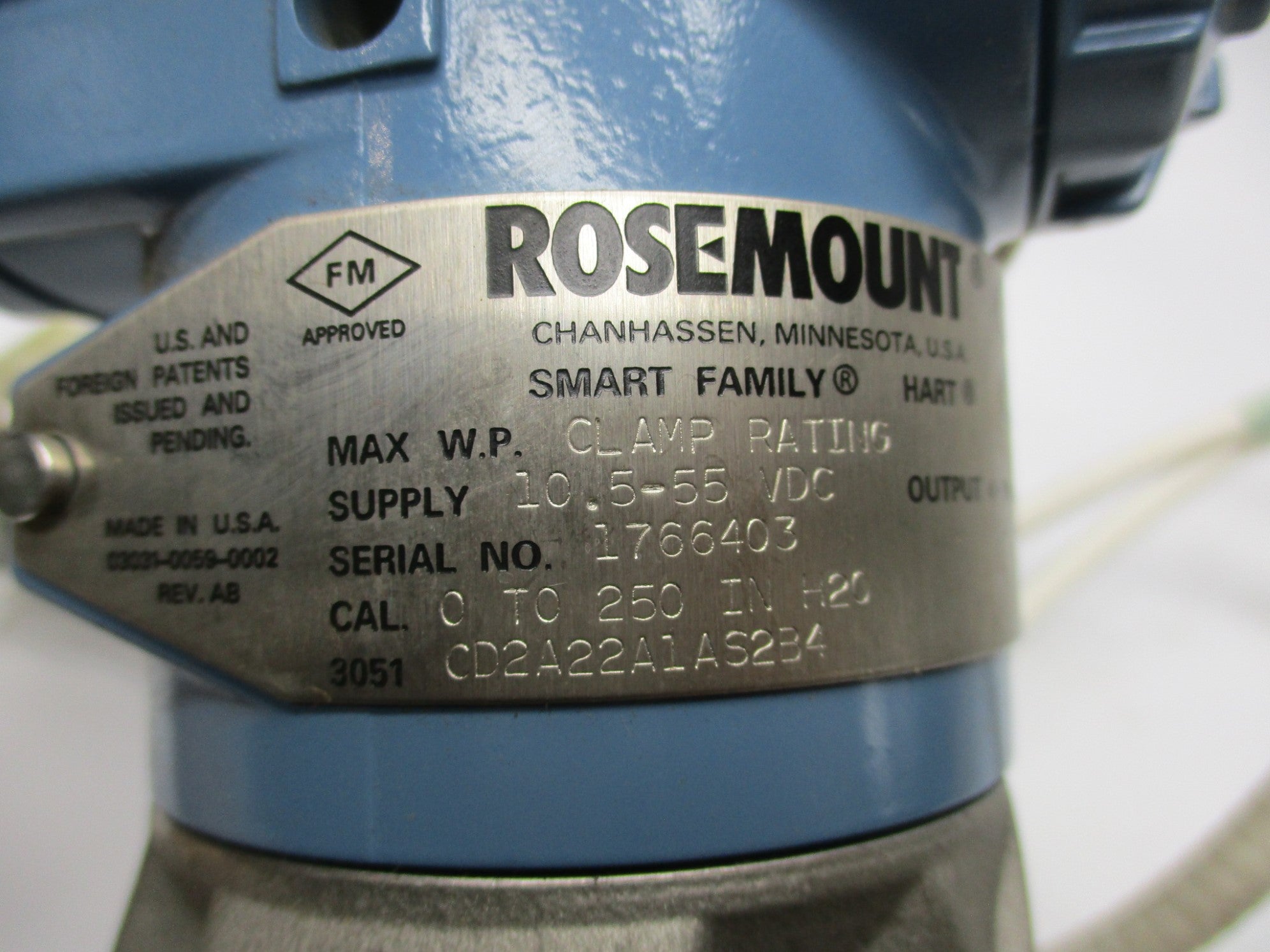 ROSEMOUNT 3051CD2A22A1AS2B4 NSNP