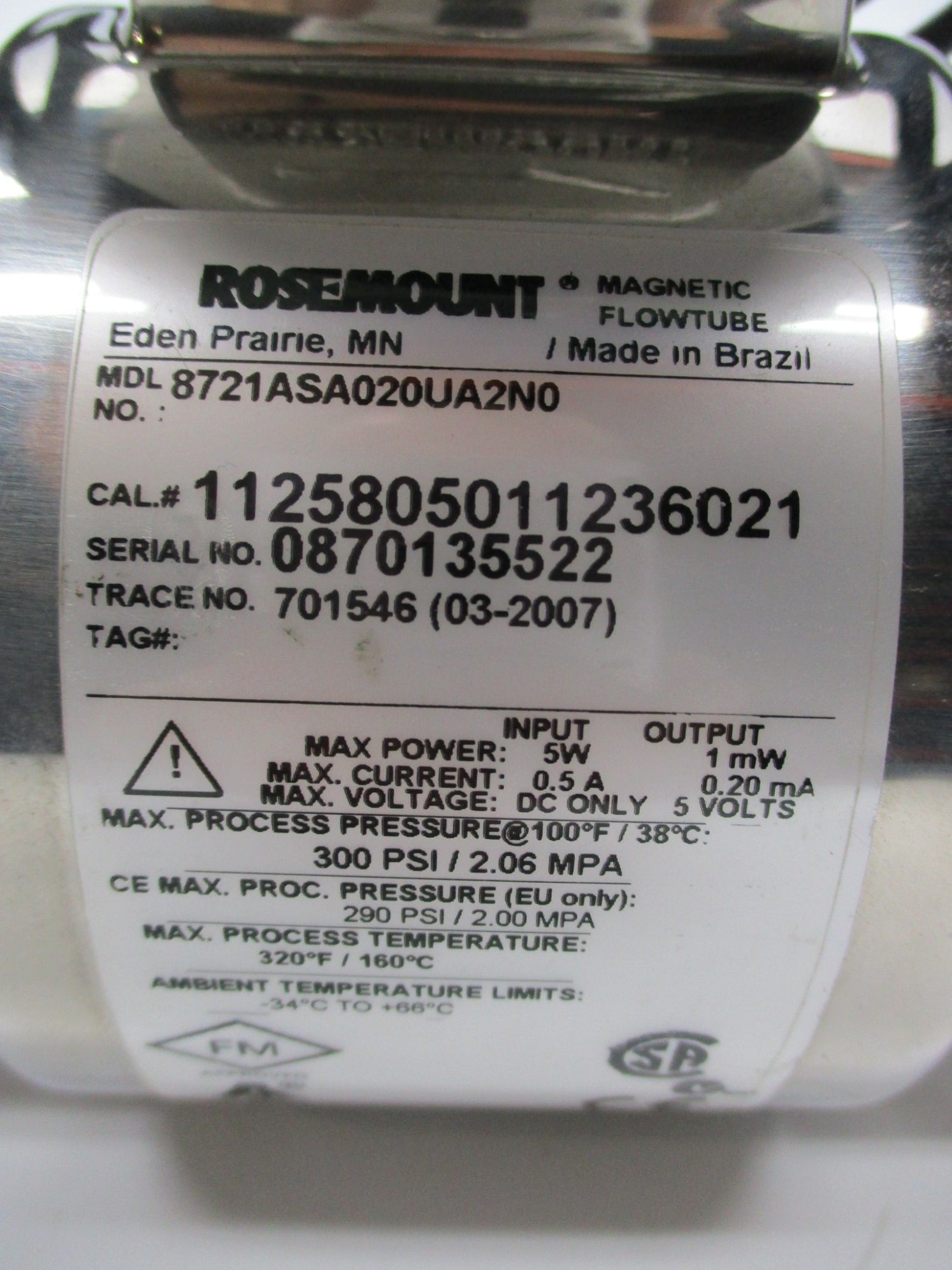 ROSEMOUNT 8732CT12N0C1 NSNP