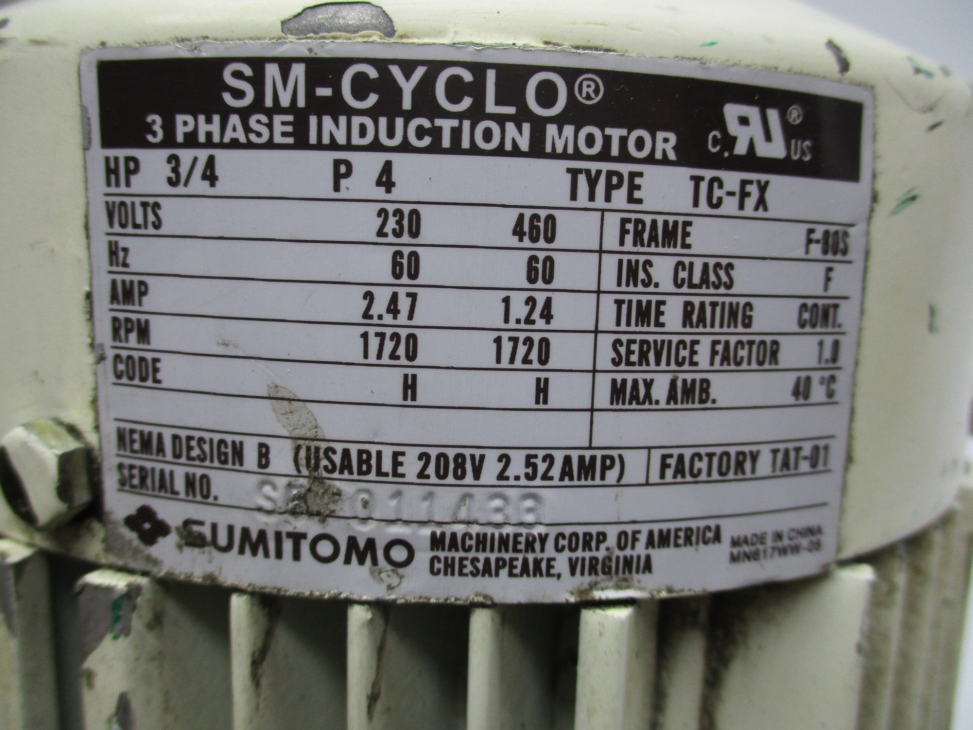 SUMITOMO CNHMS08-6100YB-43 UNMP