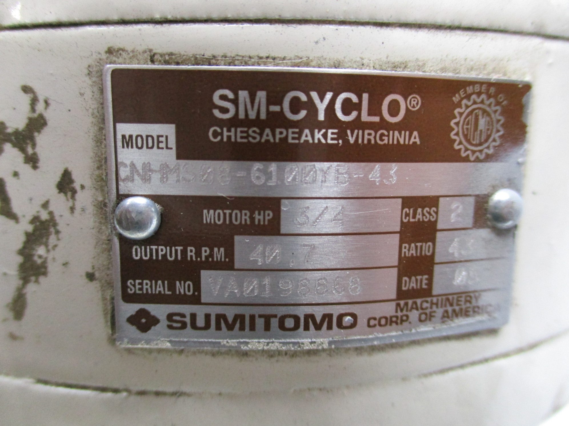 SUMITOMO CNHMS08-6100YB-43 UNMP