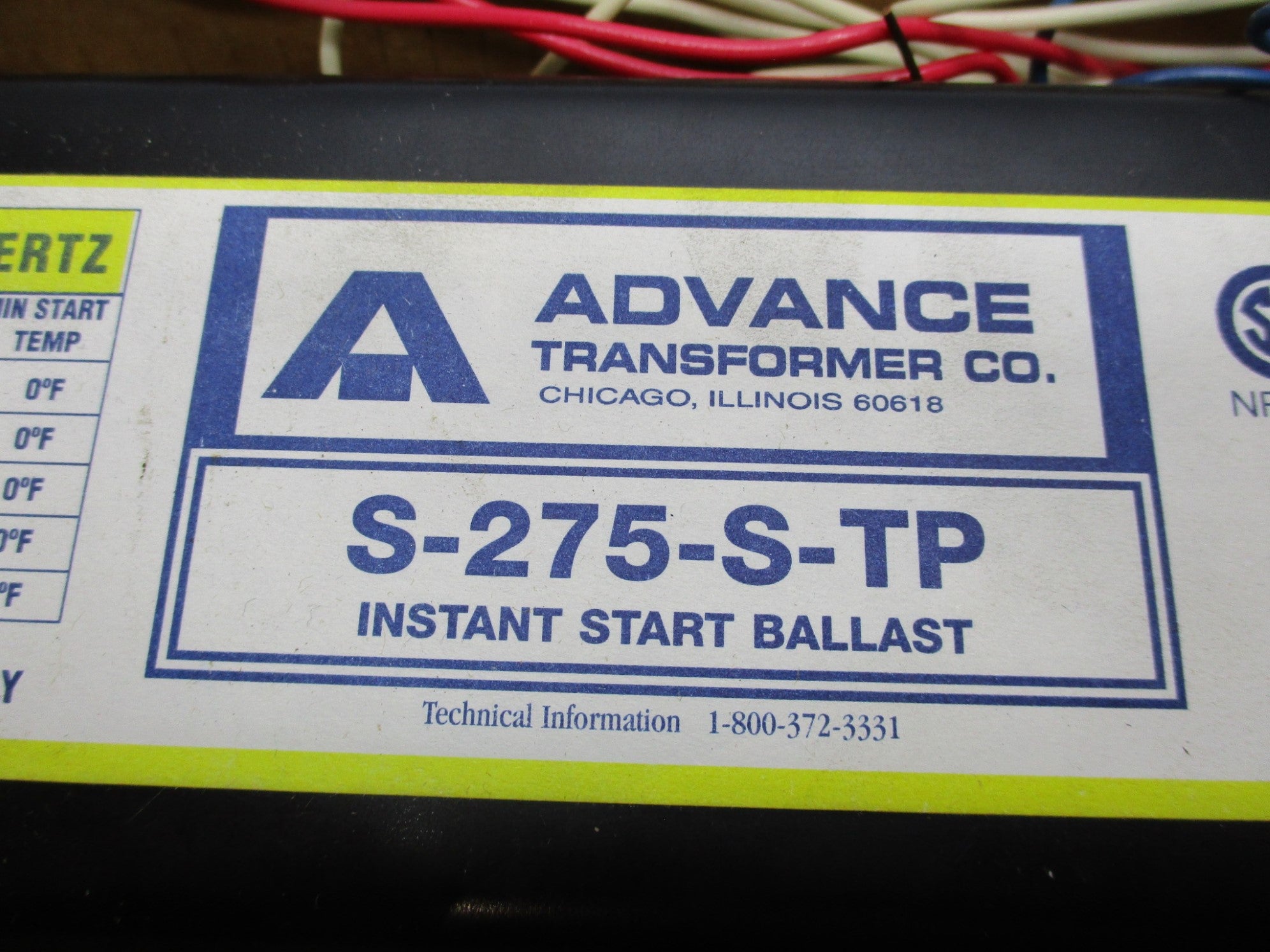 ADVANCE S-275-S-TP NSMP