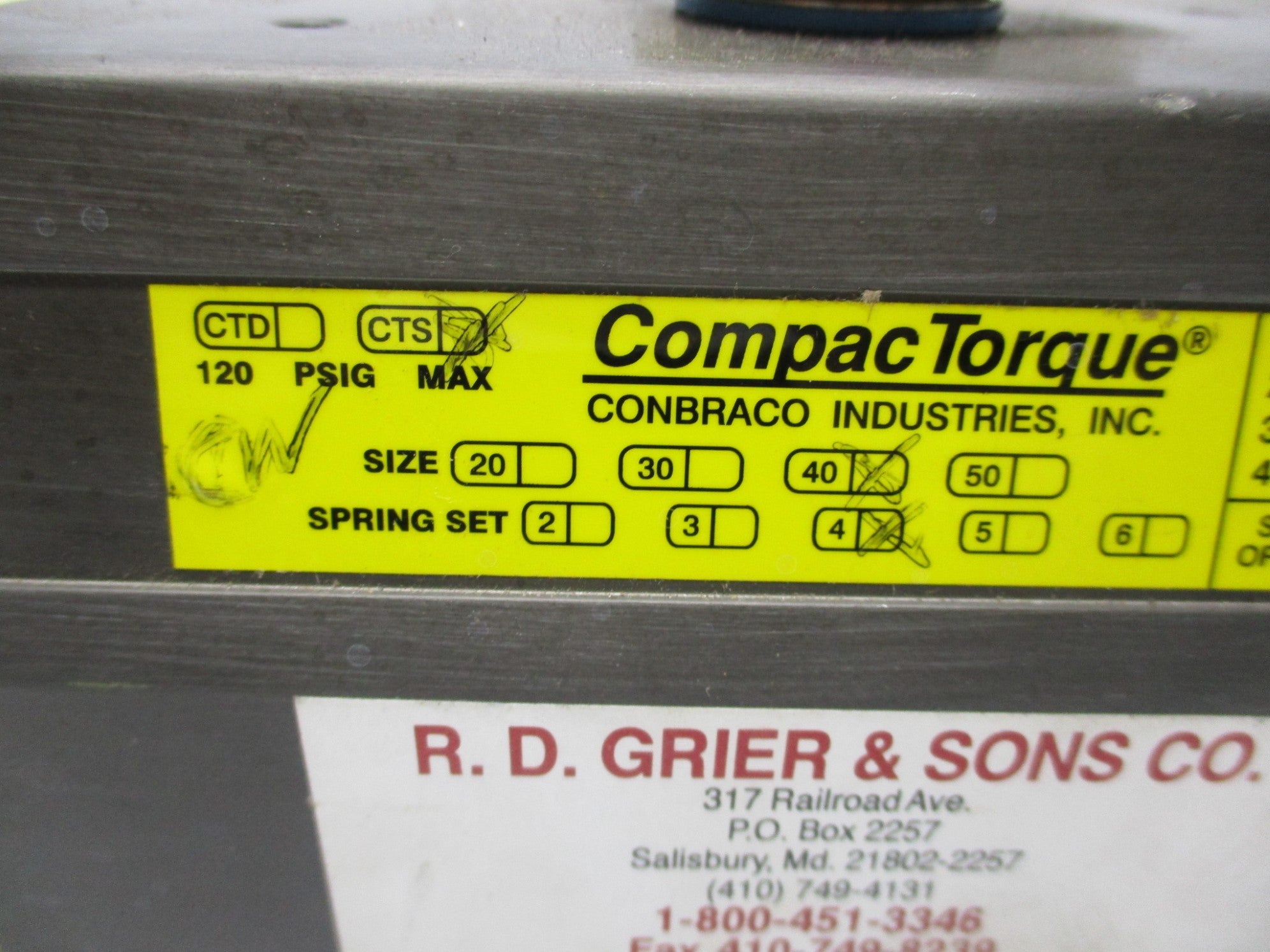 CONBRACO CTS-40-4 NSNP