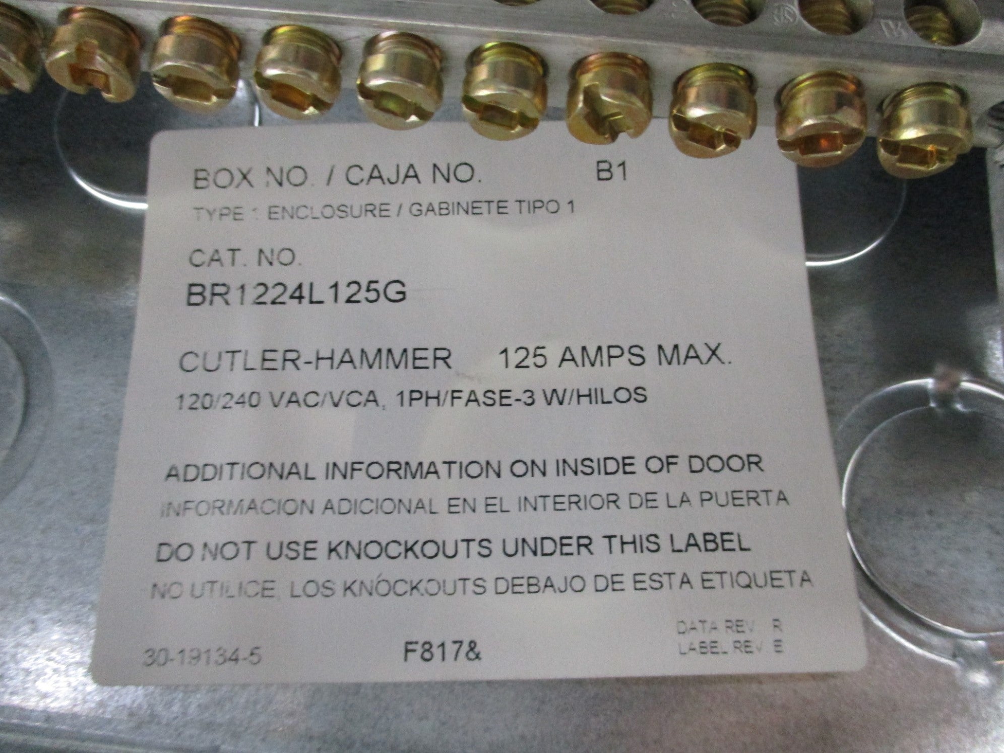 EATON BR1224L125G NSMP