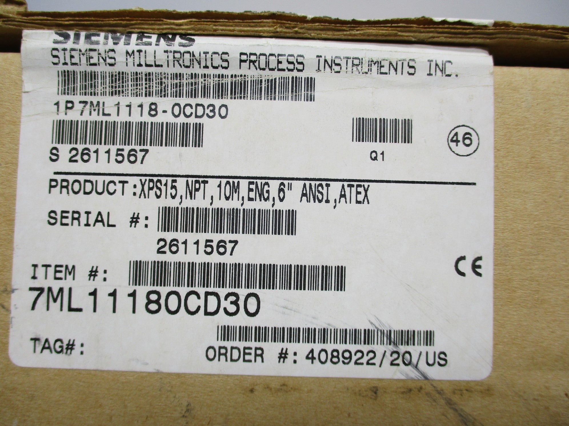 MILLTRONICS XPS-15 7ML11180CD30 NSMP